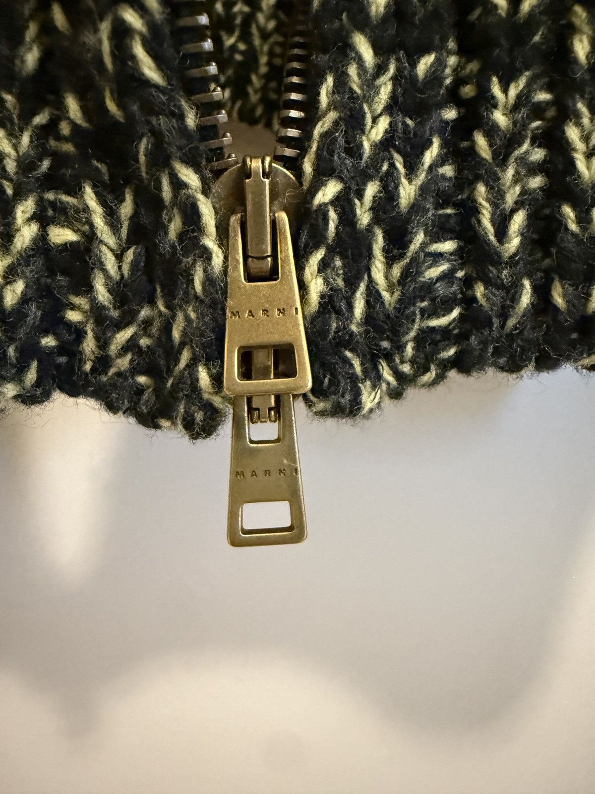 Marni Marni Mixed-Material Wool Zip Cardigan, IT 48 (M/L) Size US M / EU 48-50 / 2 - 4 Thumbnail
