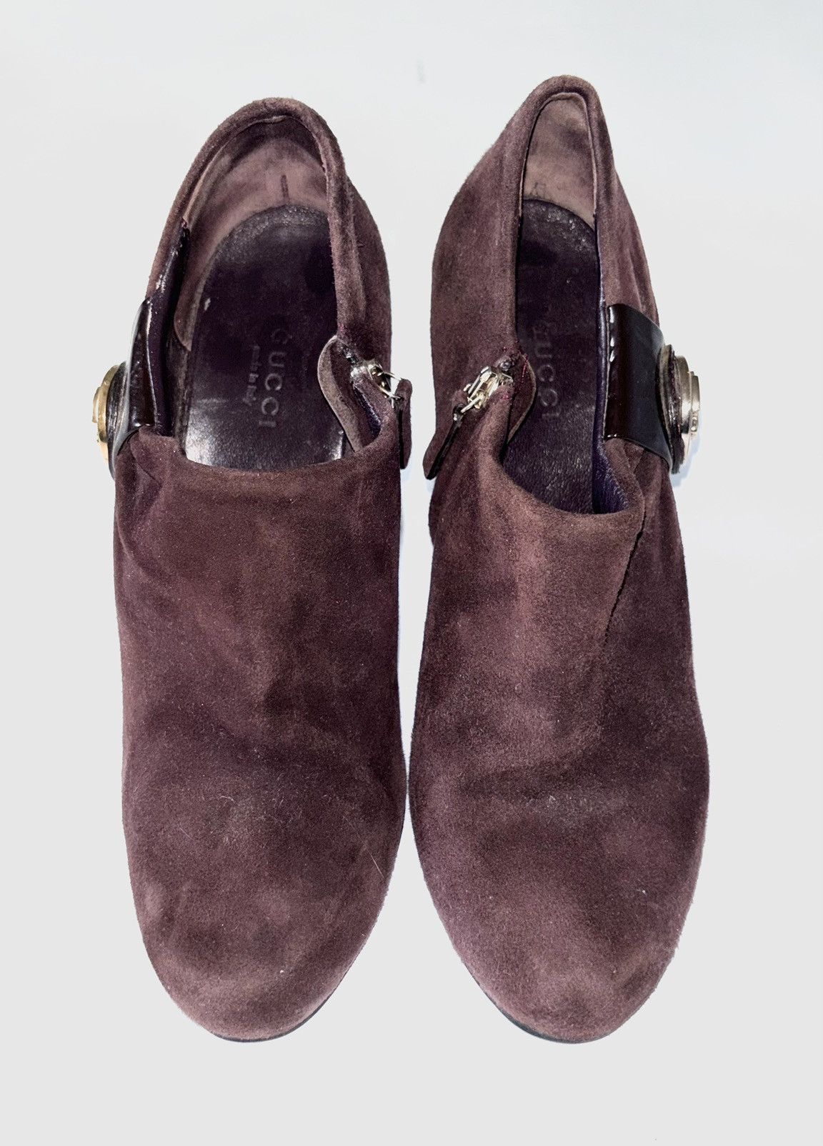 Gucci Vintage Gucci suede leather heels Size US 7 / IT 37 - 3 Thumbnail