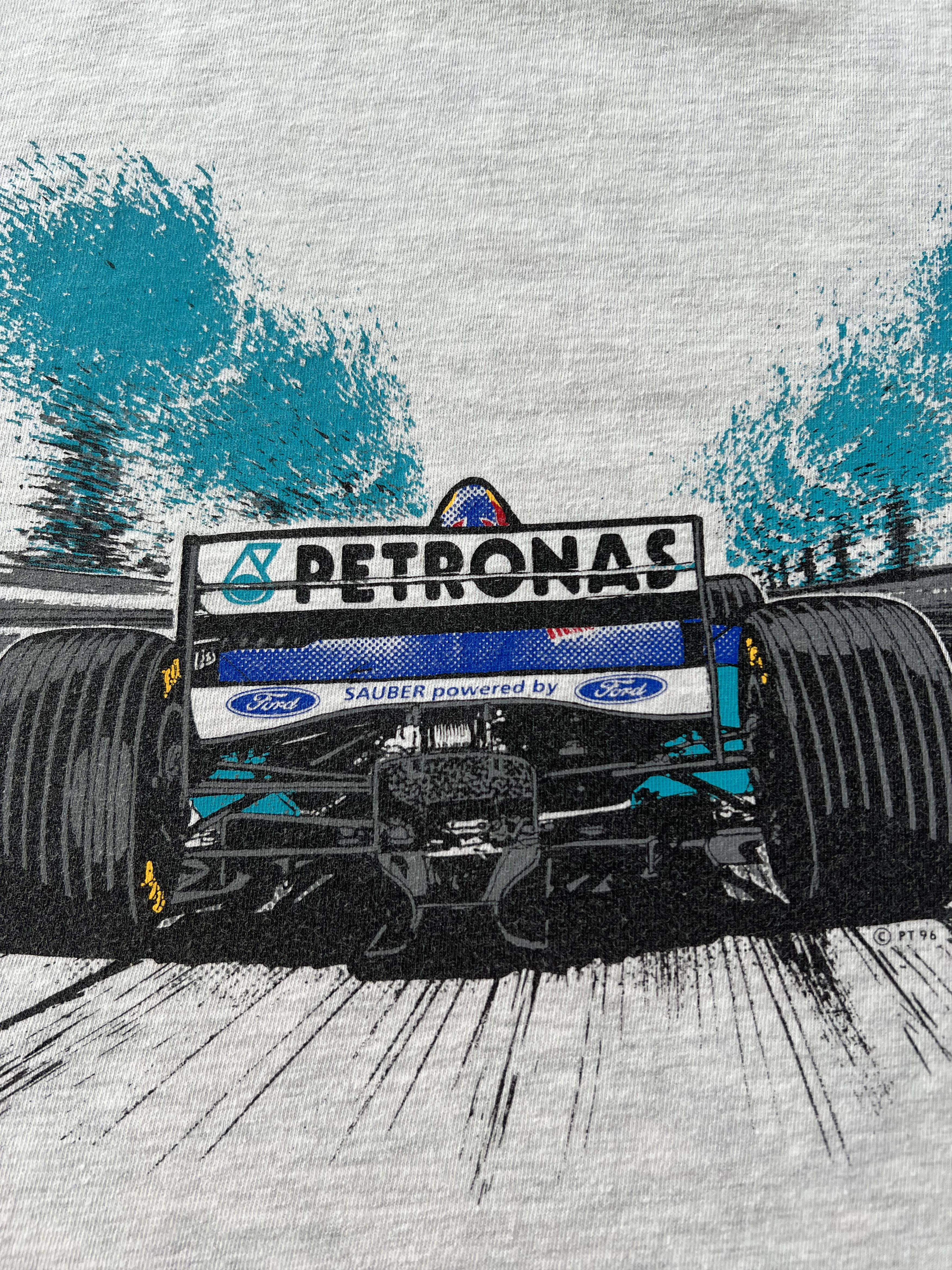 Formula 1 Vintage 90s Red Bull Sauber Petronas Formula 1 F1 T-shirt Size US XXL / EU 58 / 5 - 16 Thumbnail