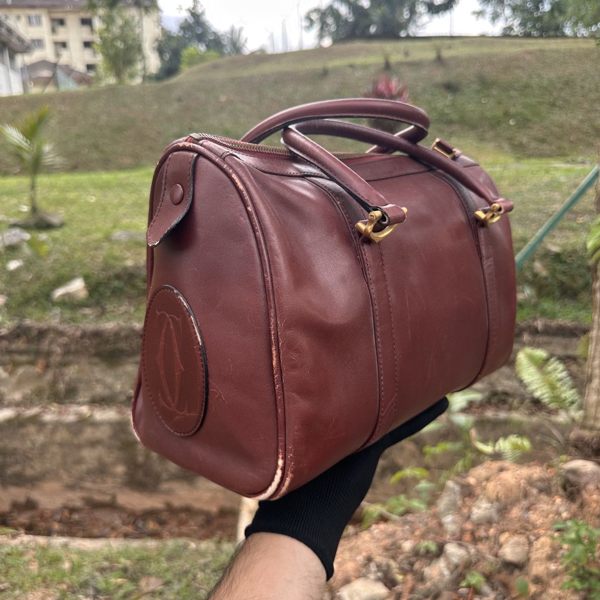 Cartier Cartier Les Must de Cartier Vintage Leather Handbag | AS IS Size ONE SIZE - 6 Thumbnail