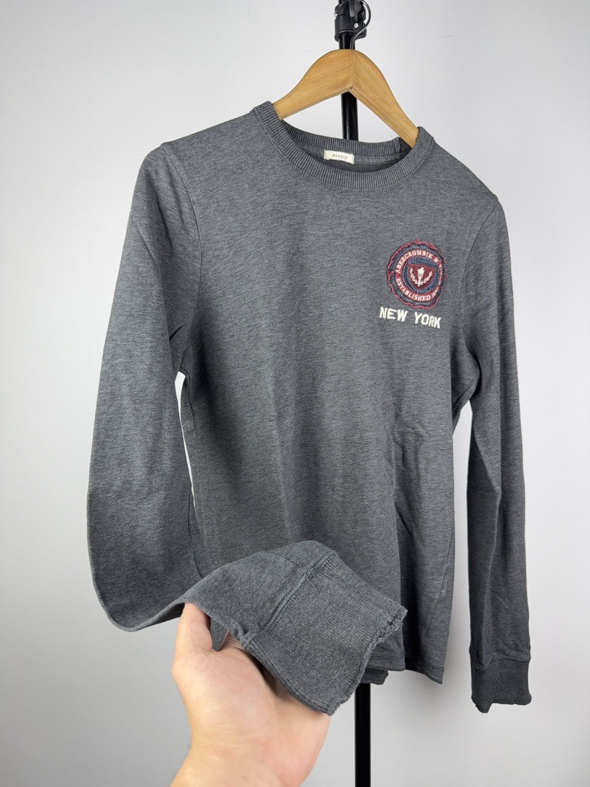 Abercrombie & Fitch Vintage 00s Abercrombie & Fitch Logo Long sleeve T Shirt Size US S / EU 44-46 / 1 - 4 Thumbnail