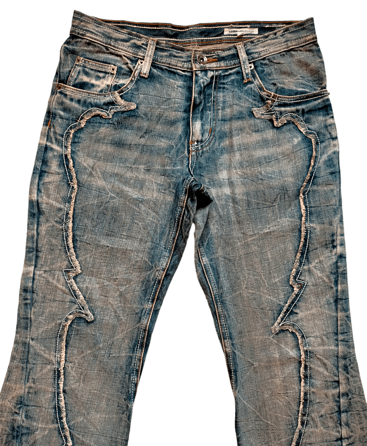 Hysteric Glamour Flare Jeans Semantic Design Acid Wash Boot cut Denim Size US 30 / EU 46 - 3 Thumbnail