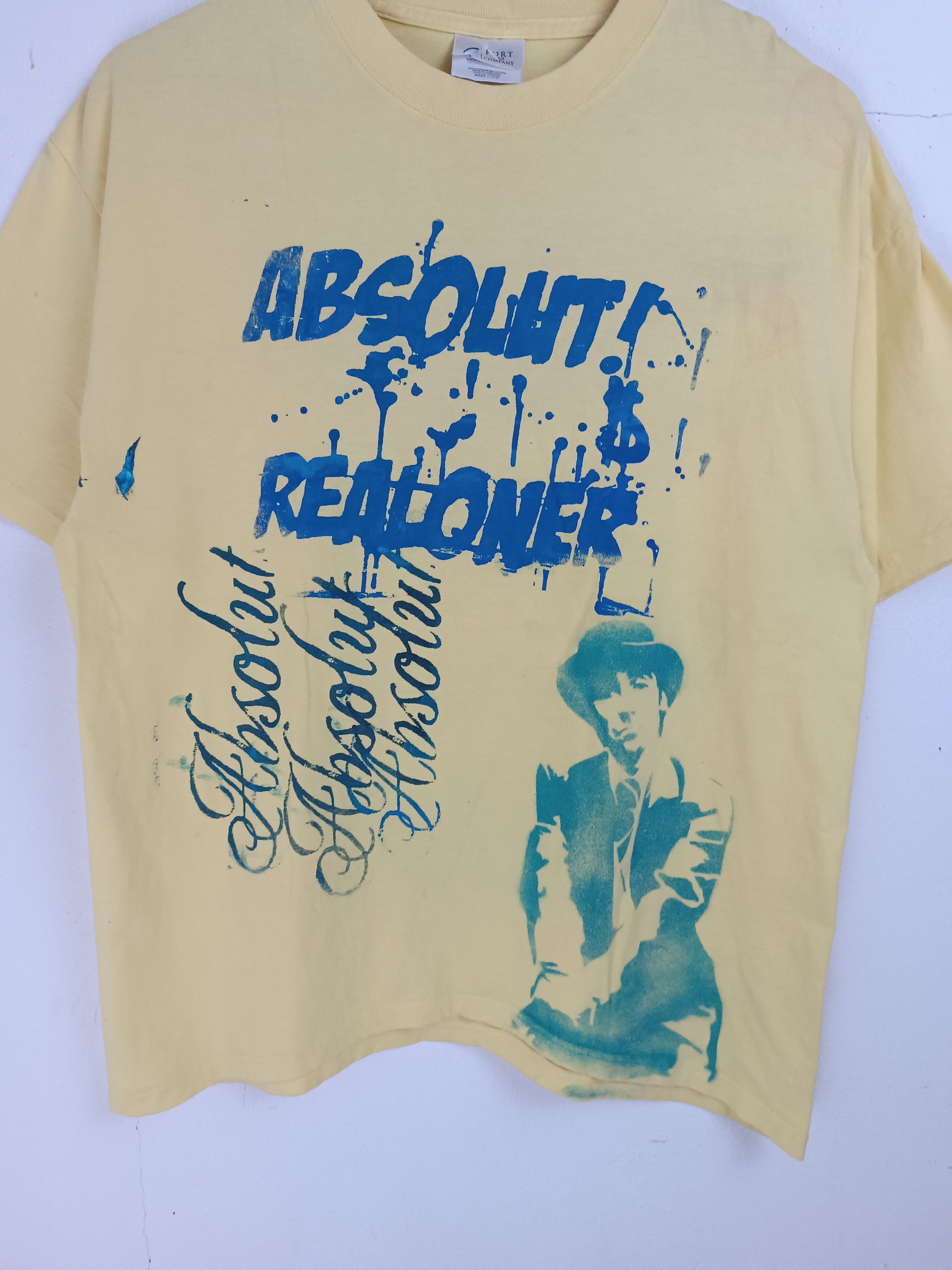 Other VINTAGE ABSOLUT! & REALONER PUNK GRUNGE ROCK TEE Size US L / EU 52-54 / 3 - 6 Thumbnail