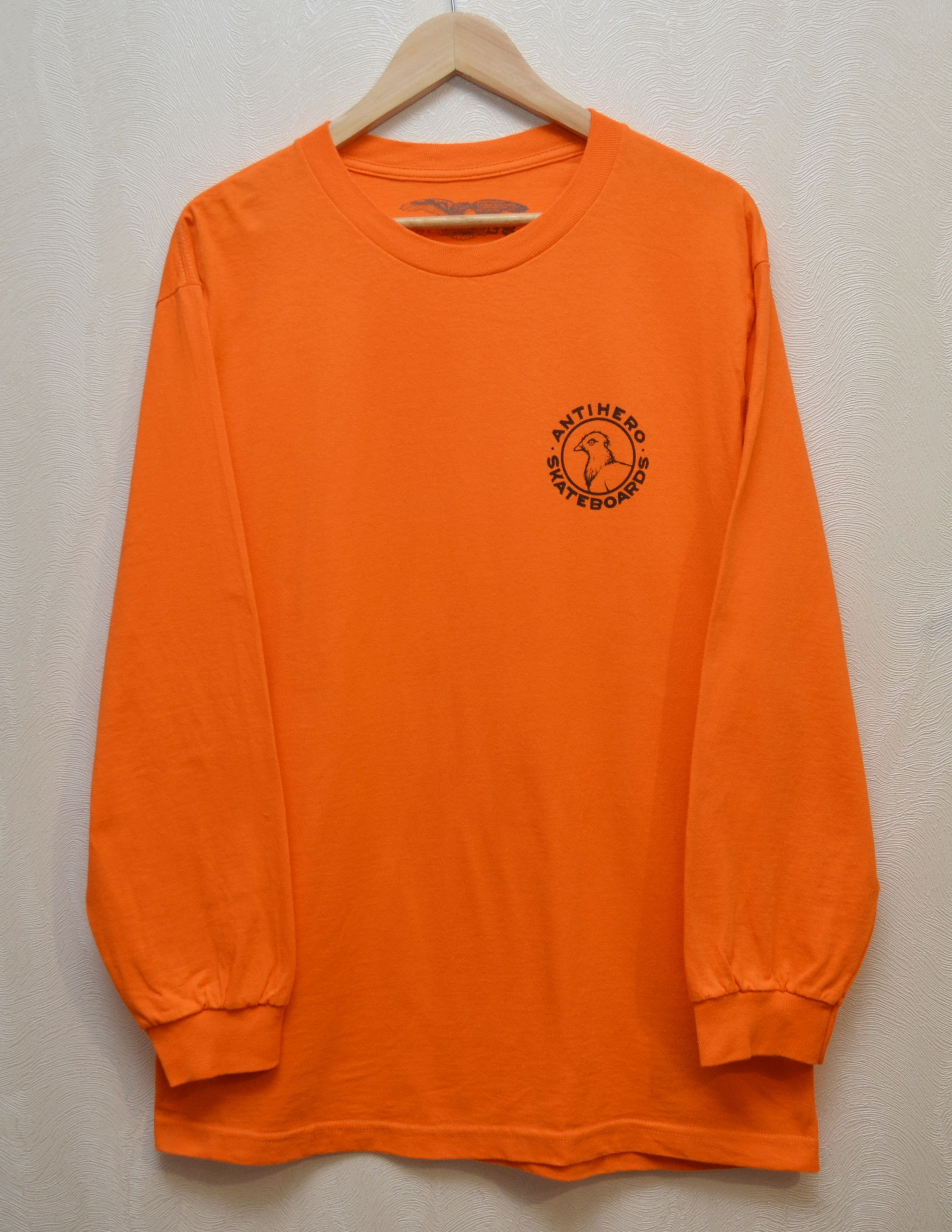 Antihero Anti hero Skateboards Orange Longsleeve Pigeon Logo L RARE Size US L / EU 52-54 / 3 - 1 Thumbnail