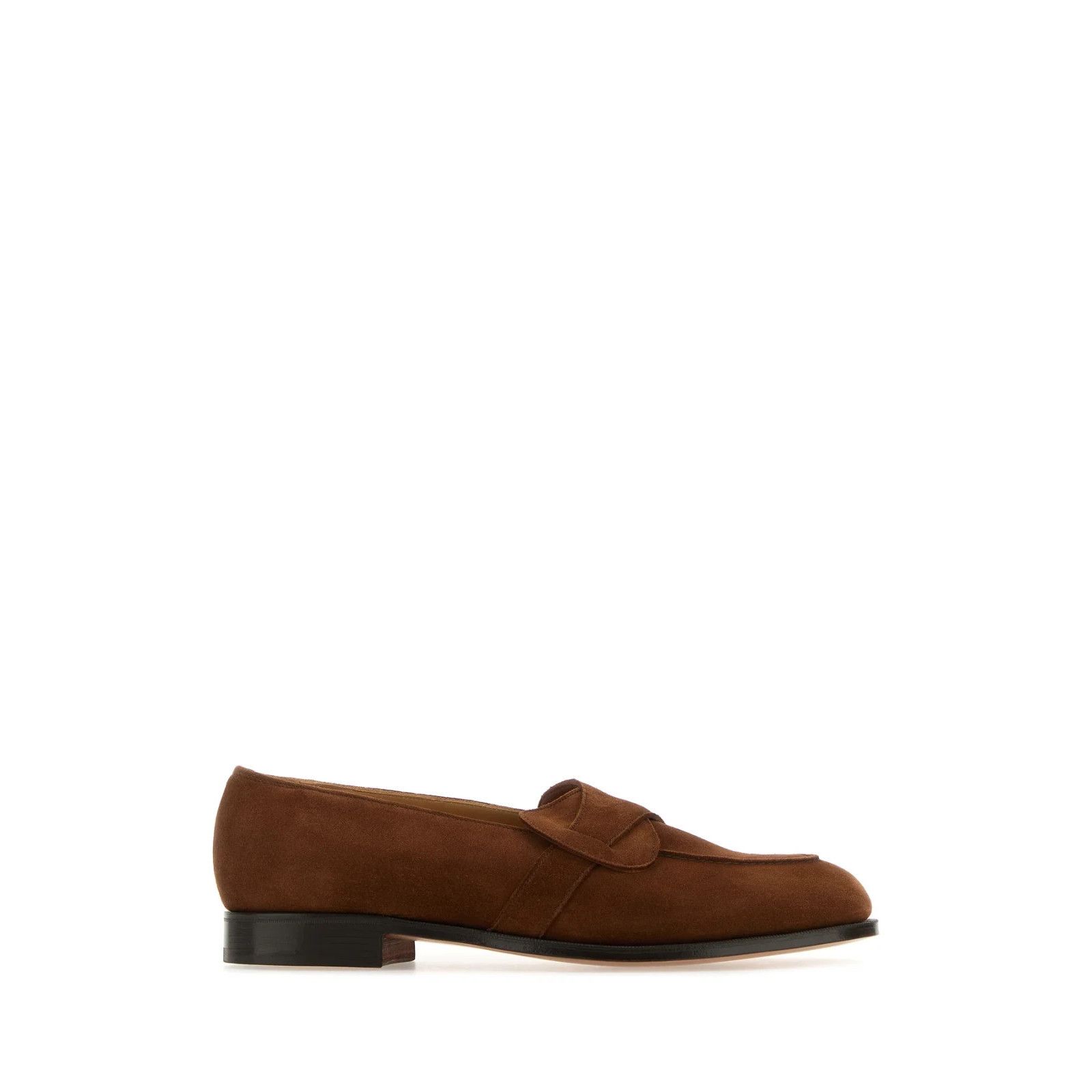 EDWARD GREEN Lulworth Brown Suede Loafers (Euro Size:8;)
