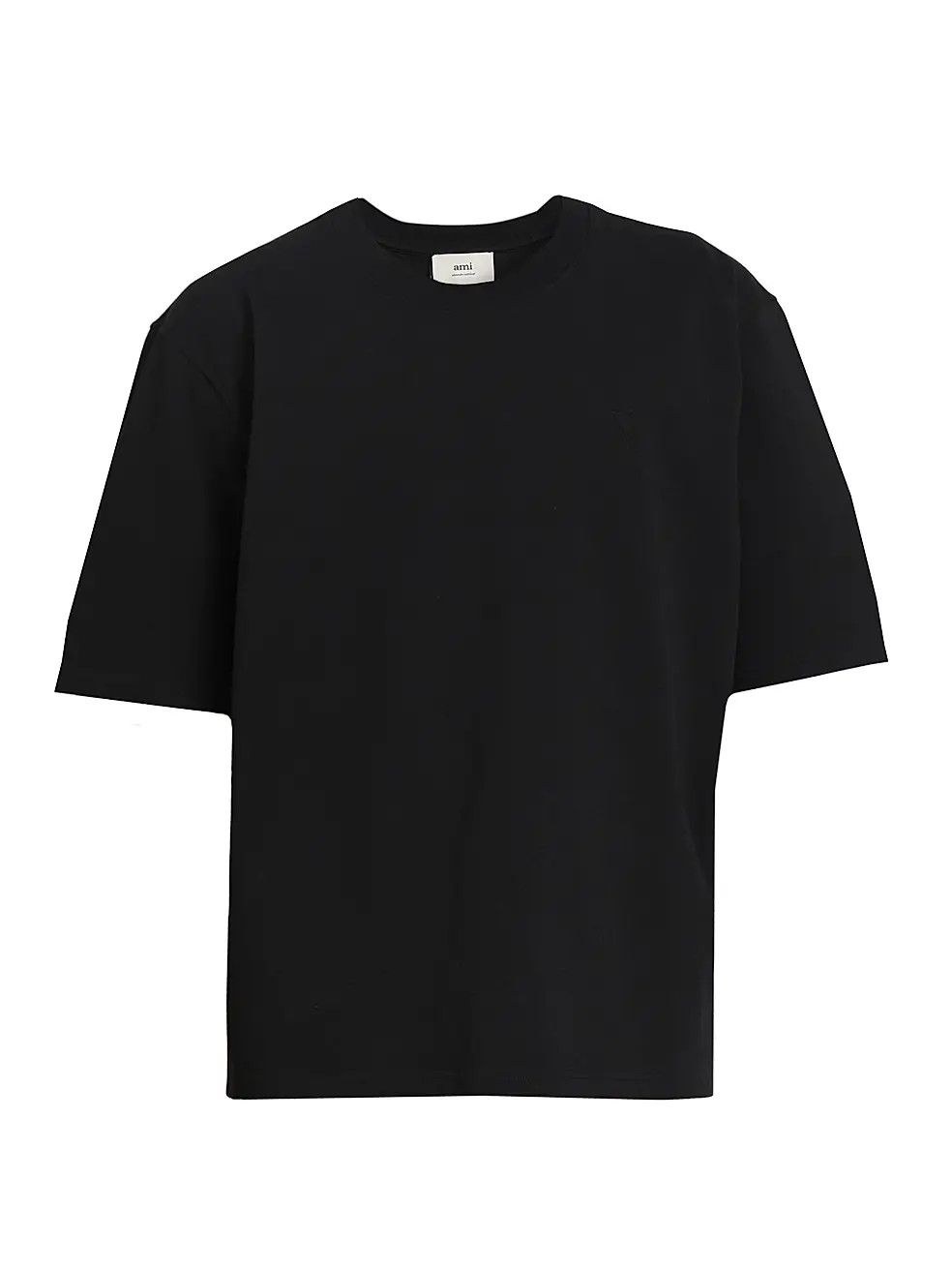 AMI os11x0226 Small Embossed Ami de Coeur T-Shirt In Black Size US M / EU 48-50 / 2 - 1 Thumbnail