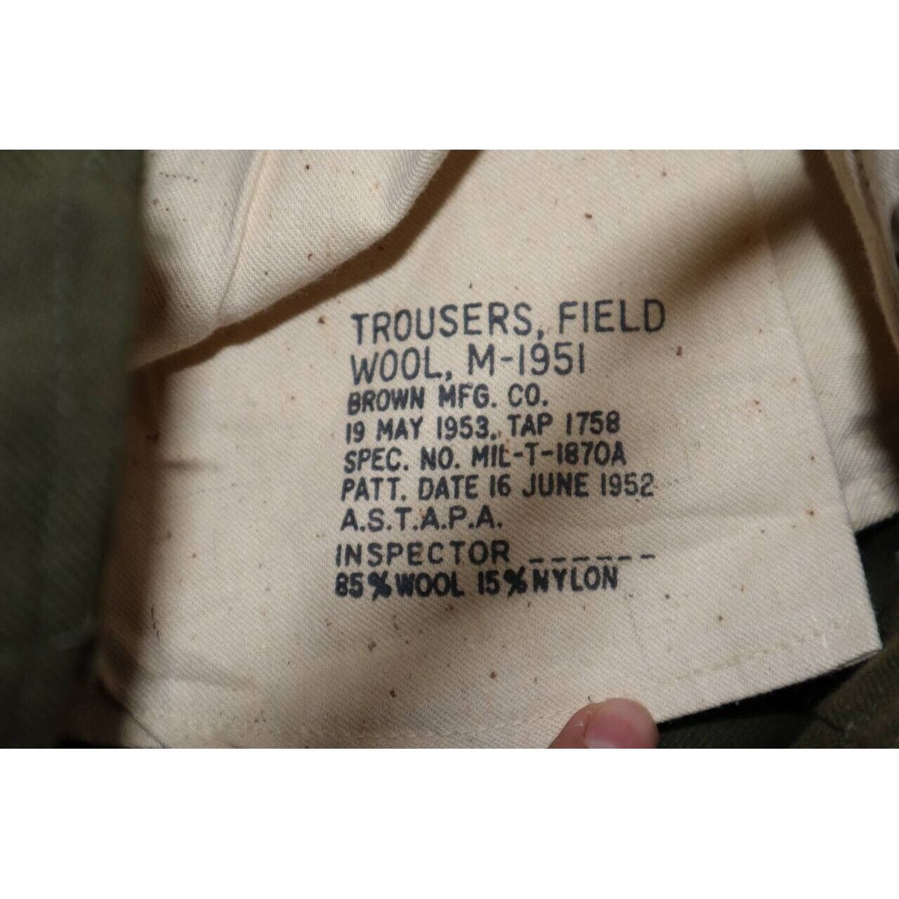Vintage Vintage 50s M-1951 Shell Field Trousers Small Short Size US 30 / EU 46 - 9 Thumbnail