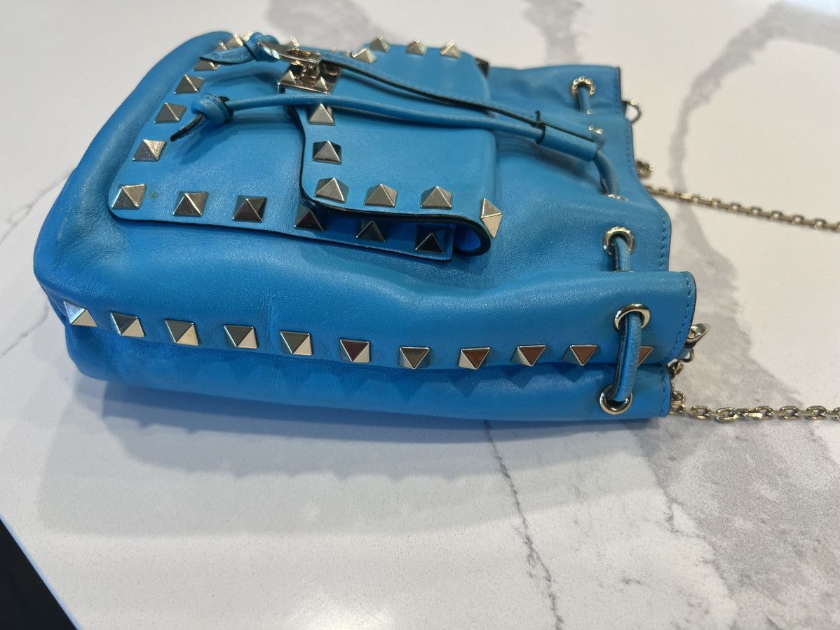 Valentino Valentino Garavani Rockstud Mini Bucket Bag – Turquoise Size ONE SIZE - 8 Thumbnail