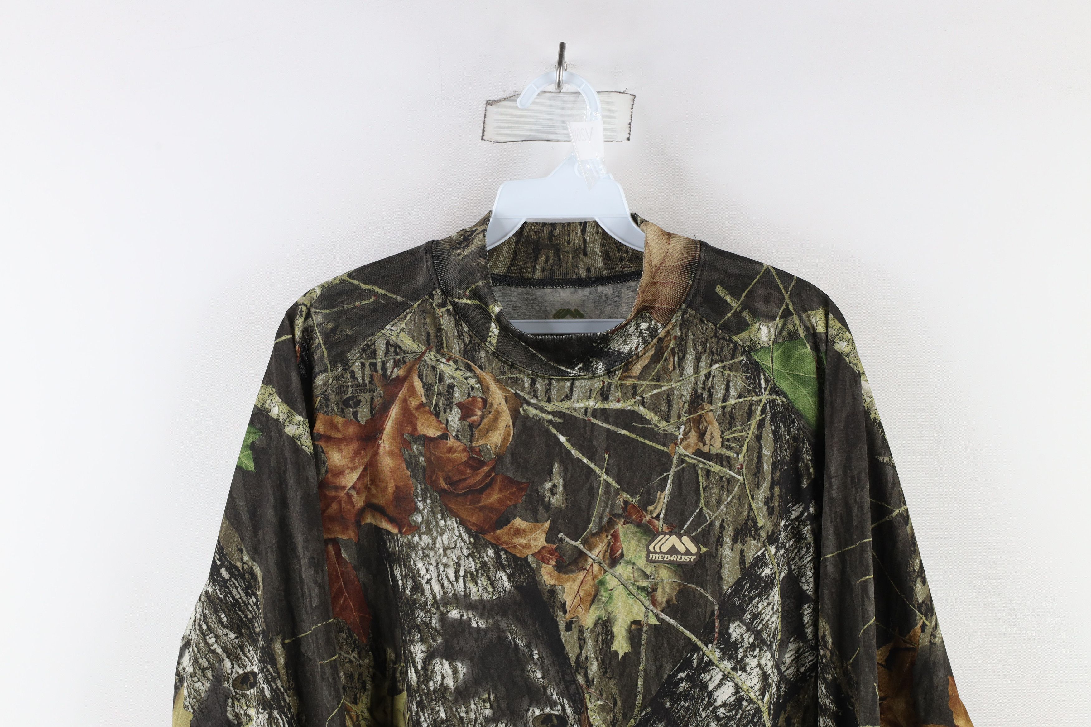 Vintage Vintage 90s Streetwear Mssy Mock Neck Long Sleeve T-Shirt Size US XL / EU 56 / 4 - 2 Thumbnail