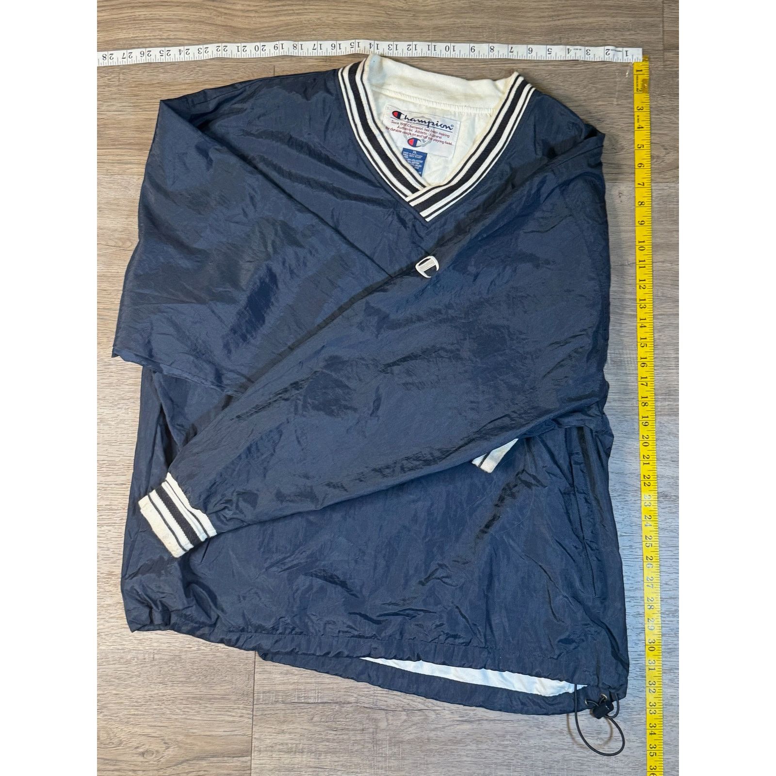 Champion Champion SHS Hawks Vintage Pullover Lined Windbreaker Jacket Size US XL / EU 56 / 4 - 4 Thumbnail