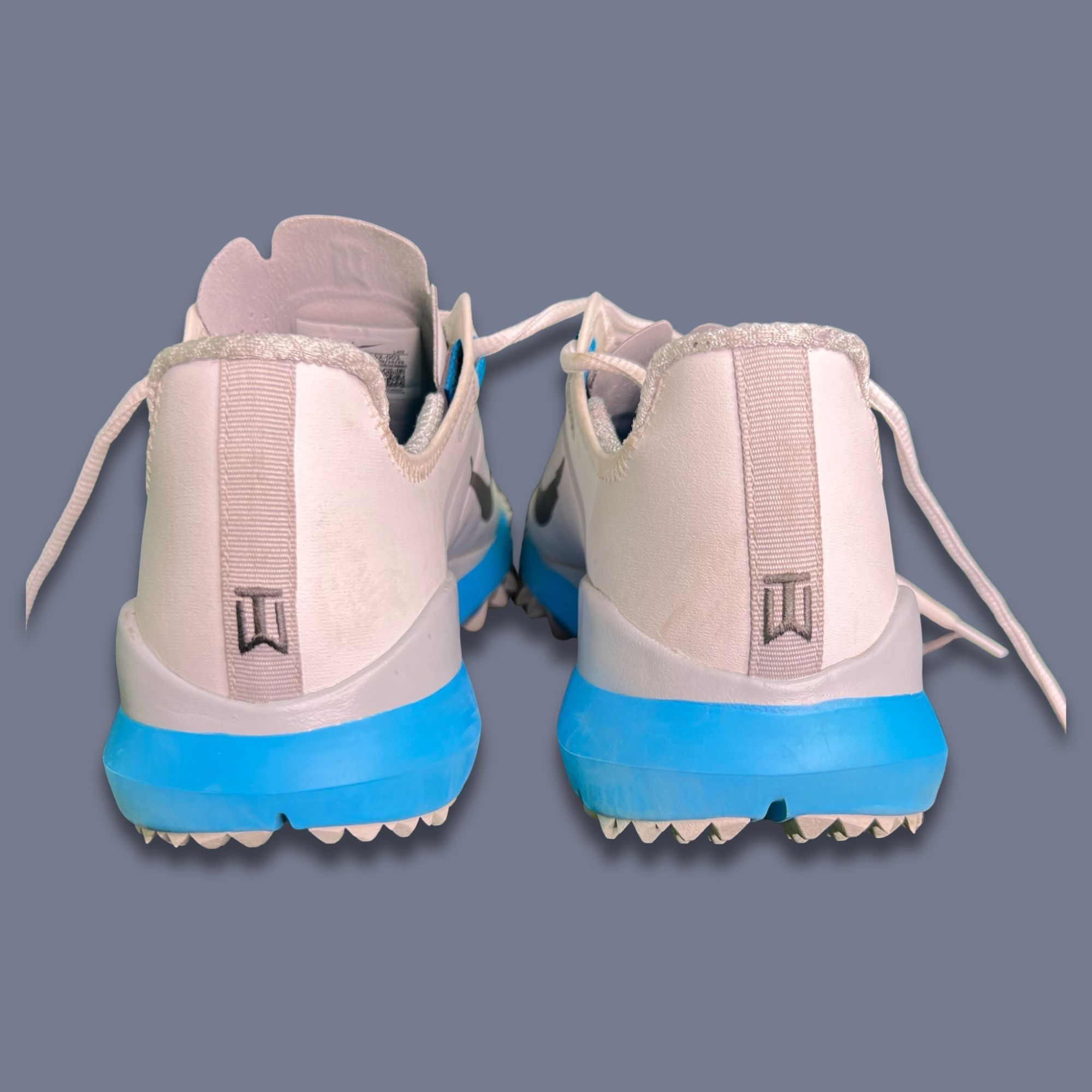 Nike NIKE Tiger Woods 13 Mens Golf Shoes Size 9 White/Blue Lightw Size US 9 / EU 42 - 5 Thumbnail