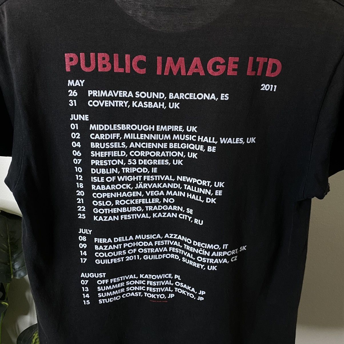 Band Tees 2011 PiL Public Image Ltd Punk Band Johnny Rotten Tour Tee Size US S / EU 44-46 / 1 - 7 Thumbnail