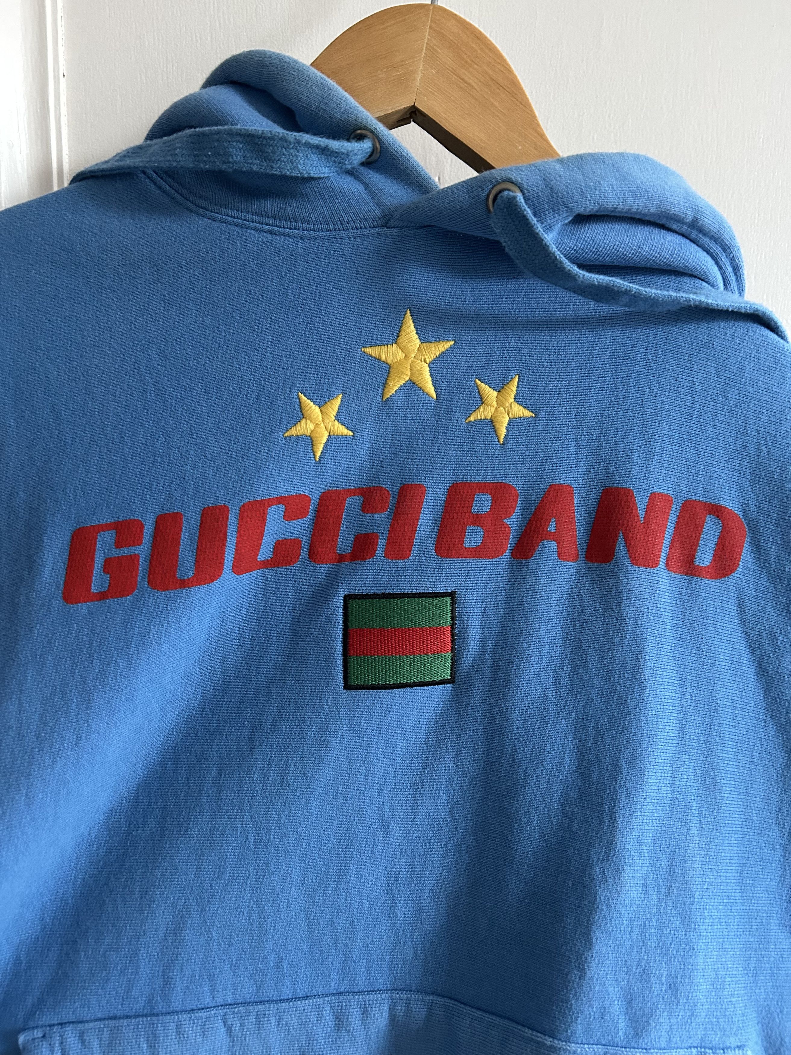 Gucci Gucci Band Print Drawstring Hoodie Size US M / EU 48-50 / 2 - 3 Thumbnail