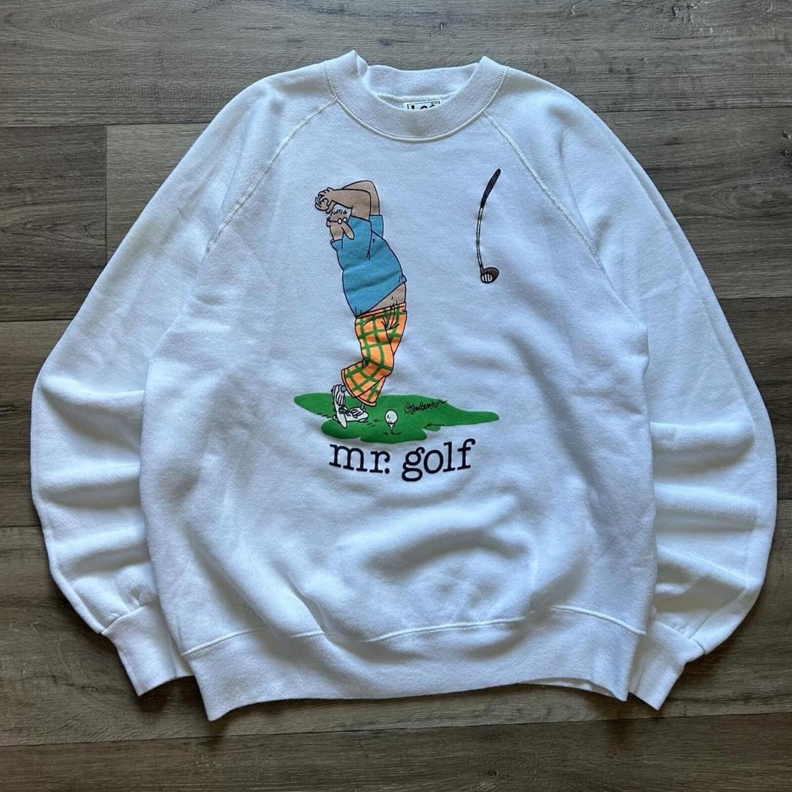 Lee 80’s Mr. Golf Jim Benton Lee crewneck sweatshirt art size L Size US L / EU 52-54 / 3 - 1 Thumbnail