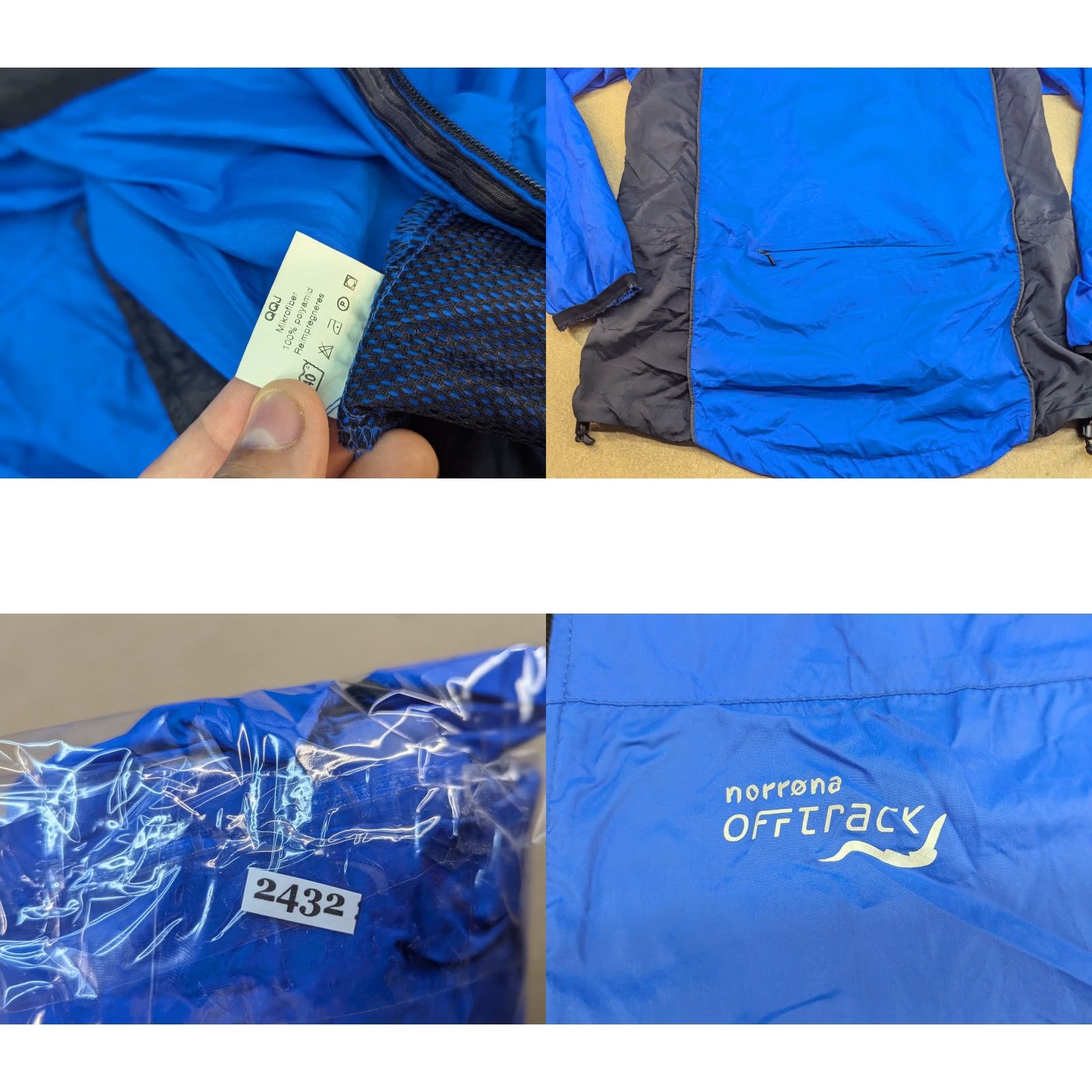 Vintage Norrona Offtrack Mens Jacket Full Zip Outdoor Blue Black Back Pocket M Regular Size Blue Jacket Mens 90s? Size US M / EU 48-50 / 2 - 9 Thumbnail