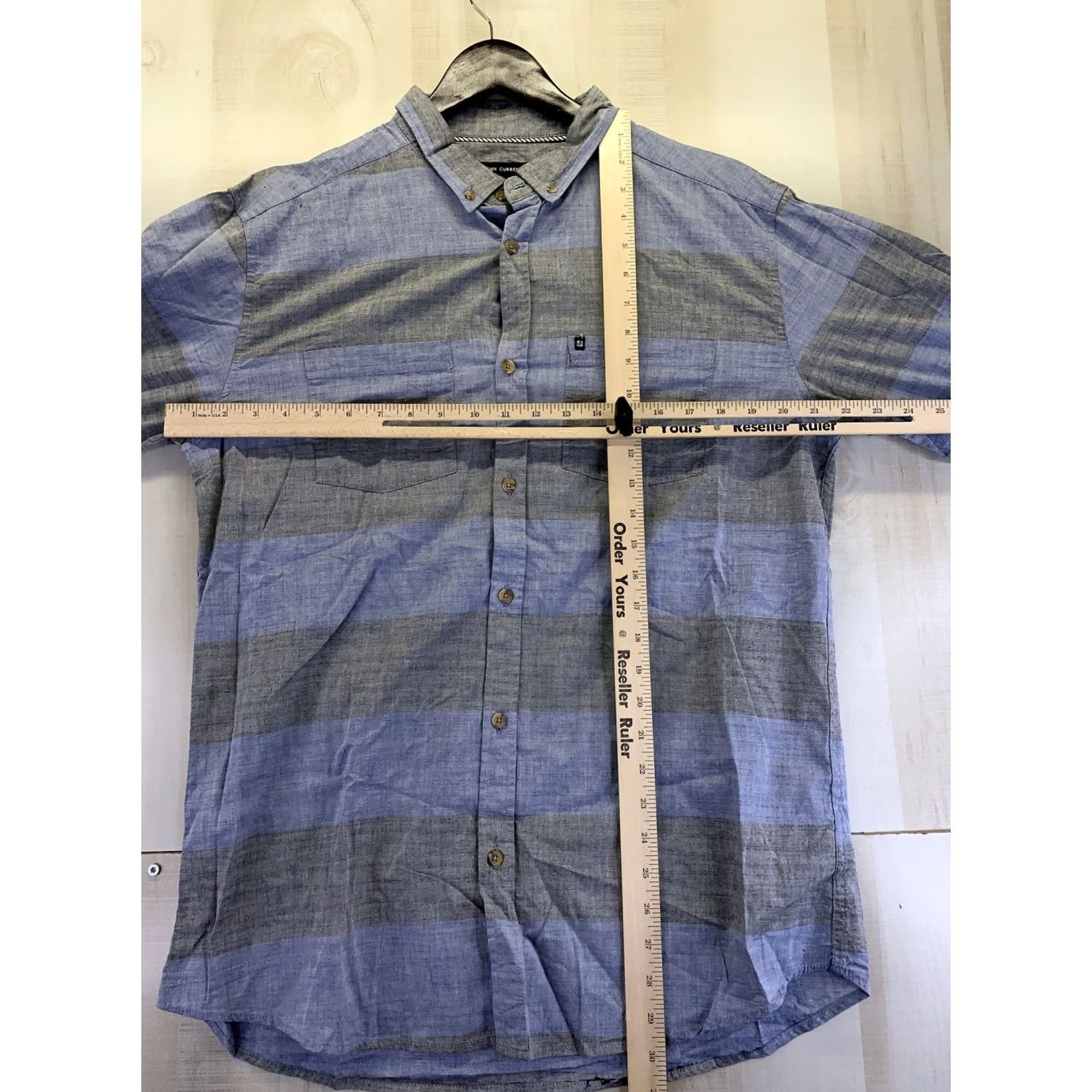 Vintage Ocean Current Shirt Mens Chambray Blue Button-Down XL NWT-7008 Size US XL / EU 56 / 4 - 4 Thumbnail