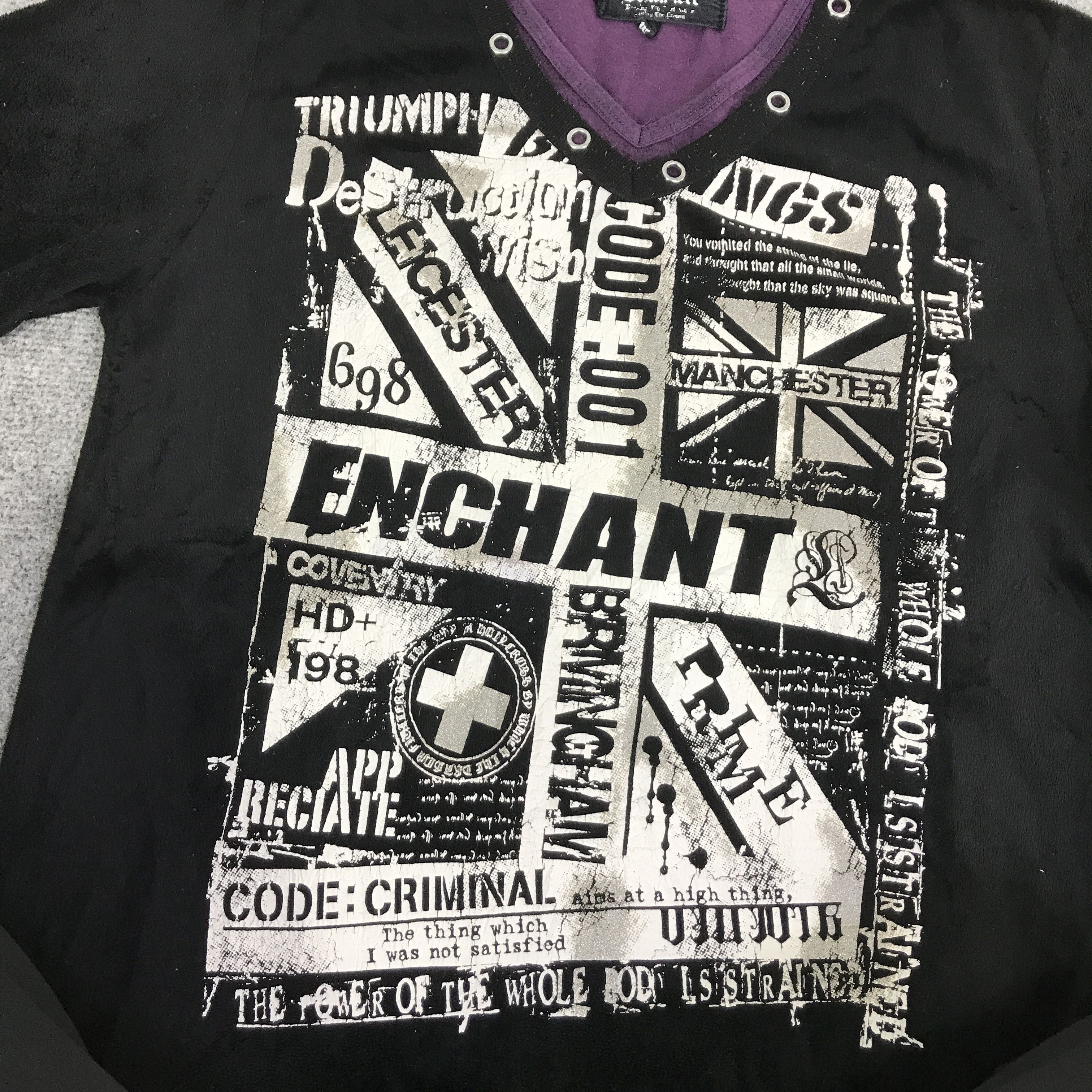 If Six Was Nine GOTHIC PUNK JAPAN BEAUMERE RARE T-SHIRT K93B4 Size US M / EU 48-50 / 2 - 12 Thumbnail