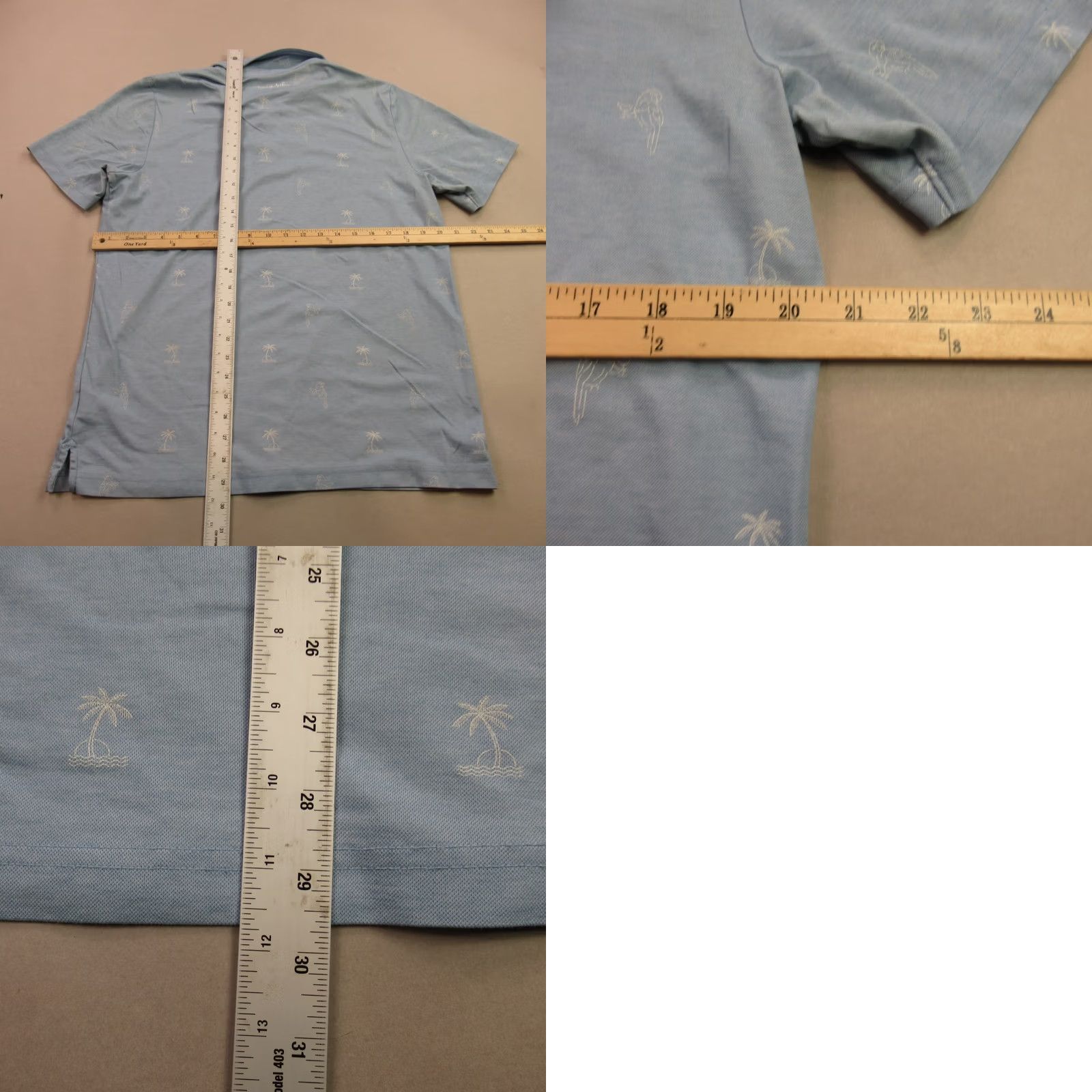 TravisMathew Travis Mathew Polo Golf Shirt Mens Large Short Sleeve Lightweight Outdoors Blue Size US L / EU 52-54 / 3 - 8 Thumbnail