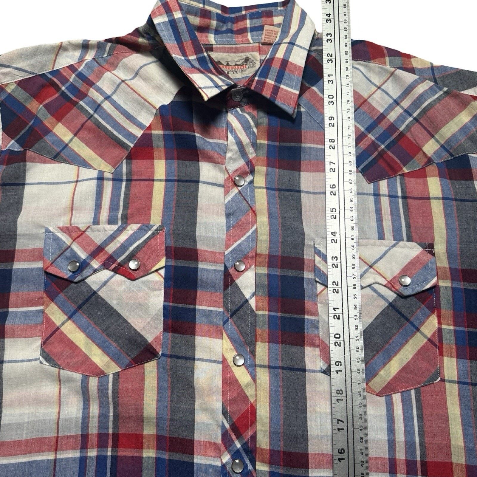 Vintage Vintage Stagecoach Western Pearl Snap Button T Shirt XL Size US XL / EU 56 / 4 - 6 Thumbnail