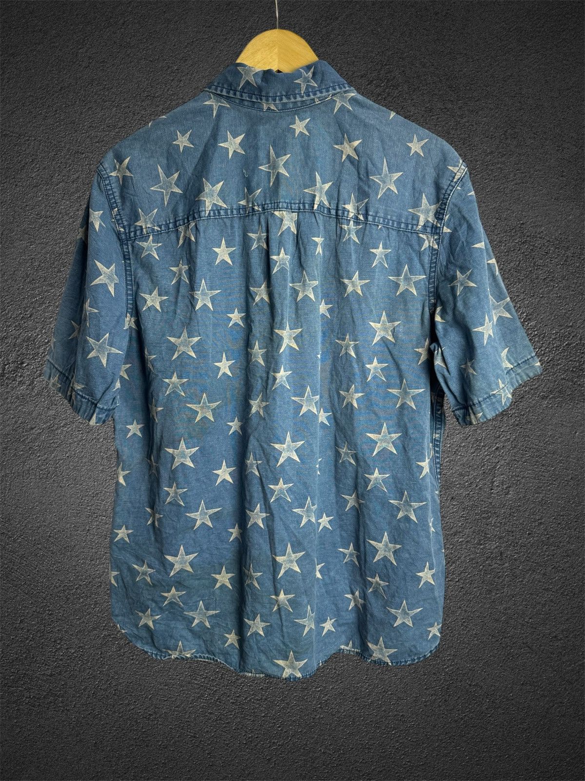 Japanese Brand Japanese Stars Button Shirt Denim Hysteric Styled Size US L / EU 52-54 / 3 - 2 Thumbnail