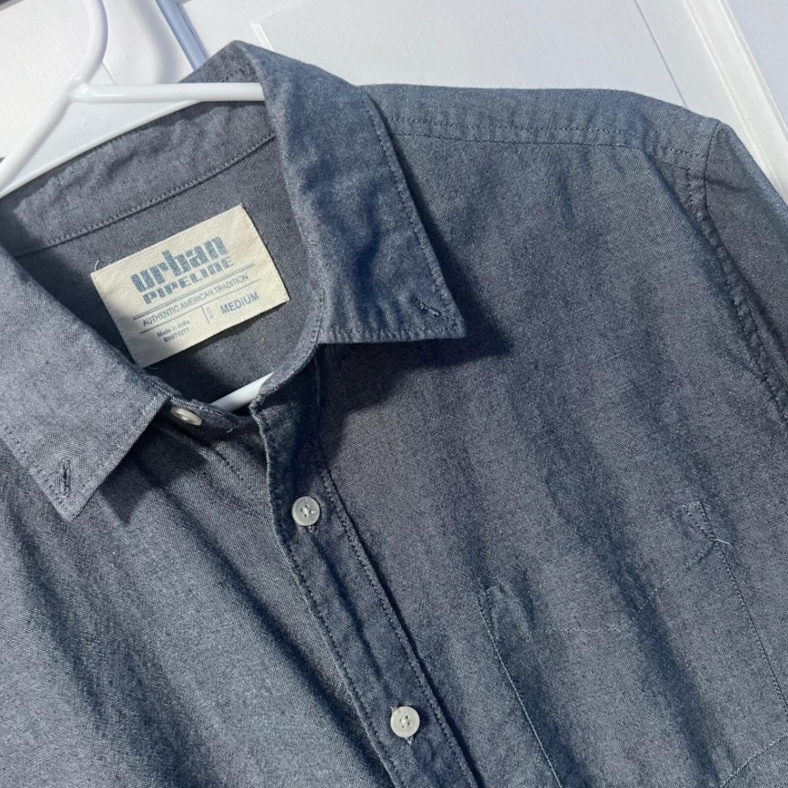 Urban Pipeline Urban Pipeline Shirt Mens Medium Grey Excellent Button Down Size US M / EU 48-50 / 2 - 1 Thumbnail