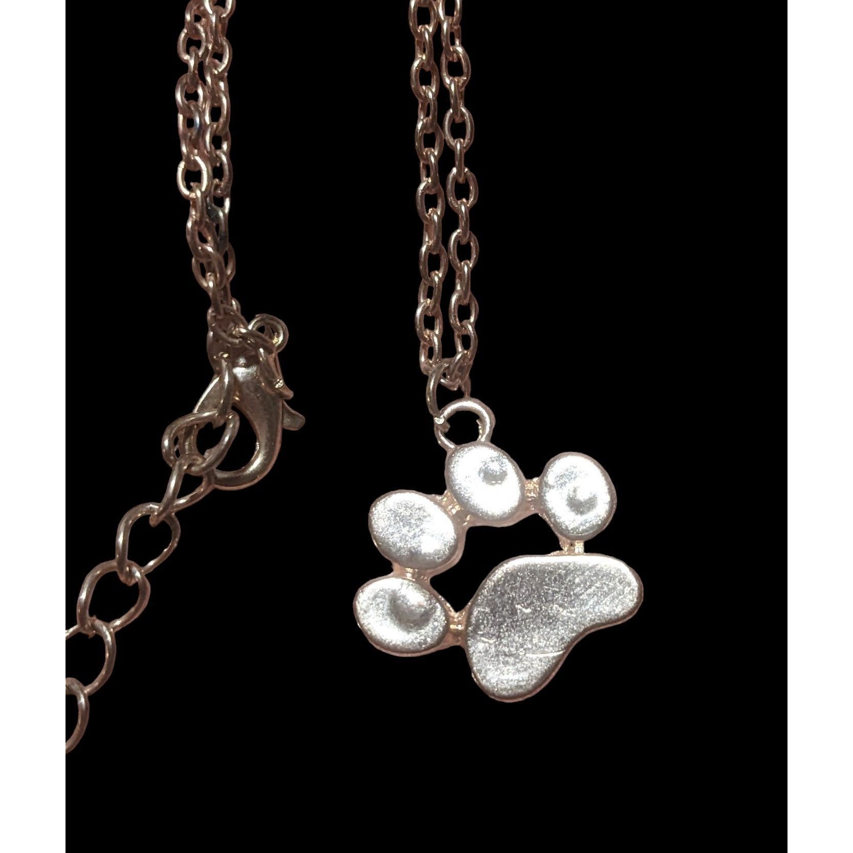 Other Simple Rose Gold Dog Paw Pendant Necklace Size ONE SIZE - 2 Thumbnail