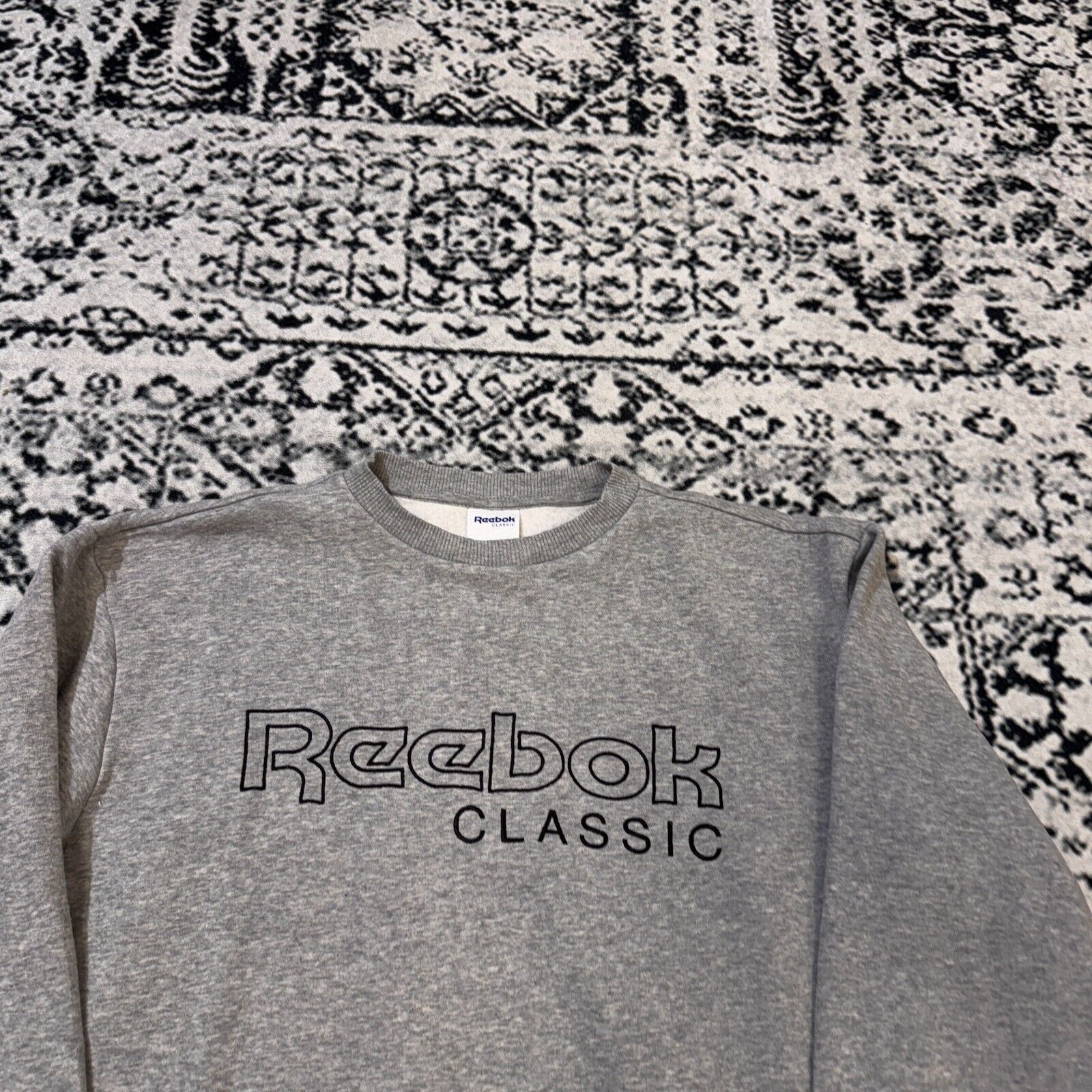Reebok × Vintage Vintage Reebok Gray Cotton Crewneck Size S 90s Sport Logo Size US S / EU 44-46 / 1 - 4 Thumbnail