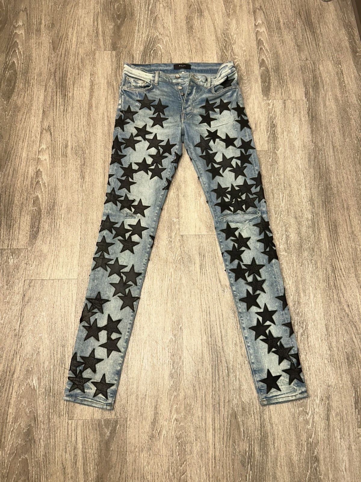 Amiri Amiri Denim Stars Size US 31 - 1 Thumbnail