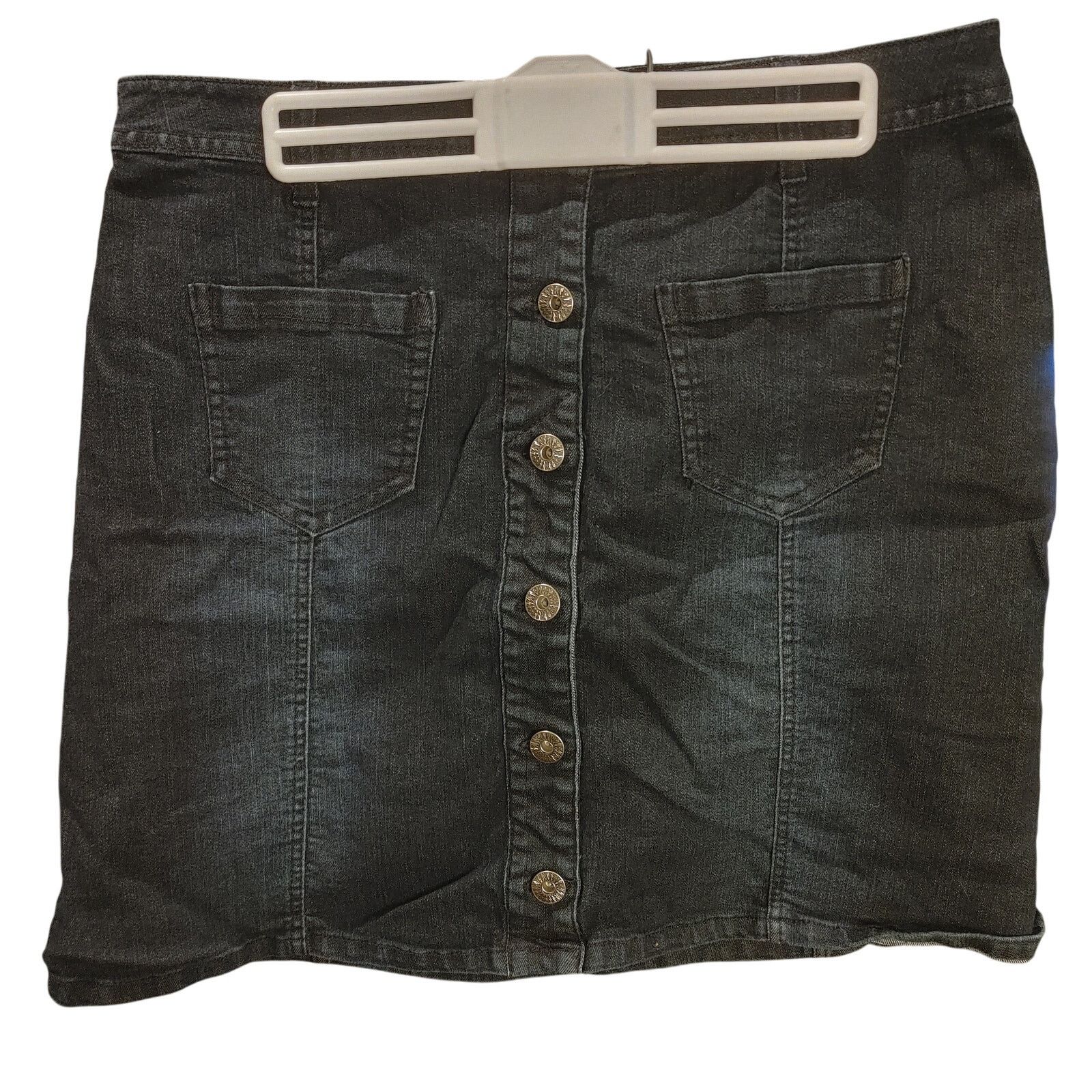 Other Baccini Women's 10 Dark Washed Black Denim Jean Mini Skirt Size 32" / US 10 / IT 46 - 1 Thumbnail