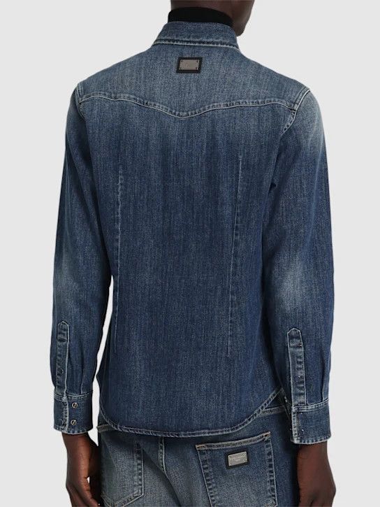 Dolce & Gabbana o1lsvrm0425 Denim Shirt in Blue Size US L / EU 52-54 / 3 - 3 Thumbnail