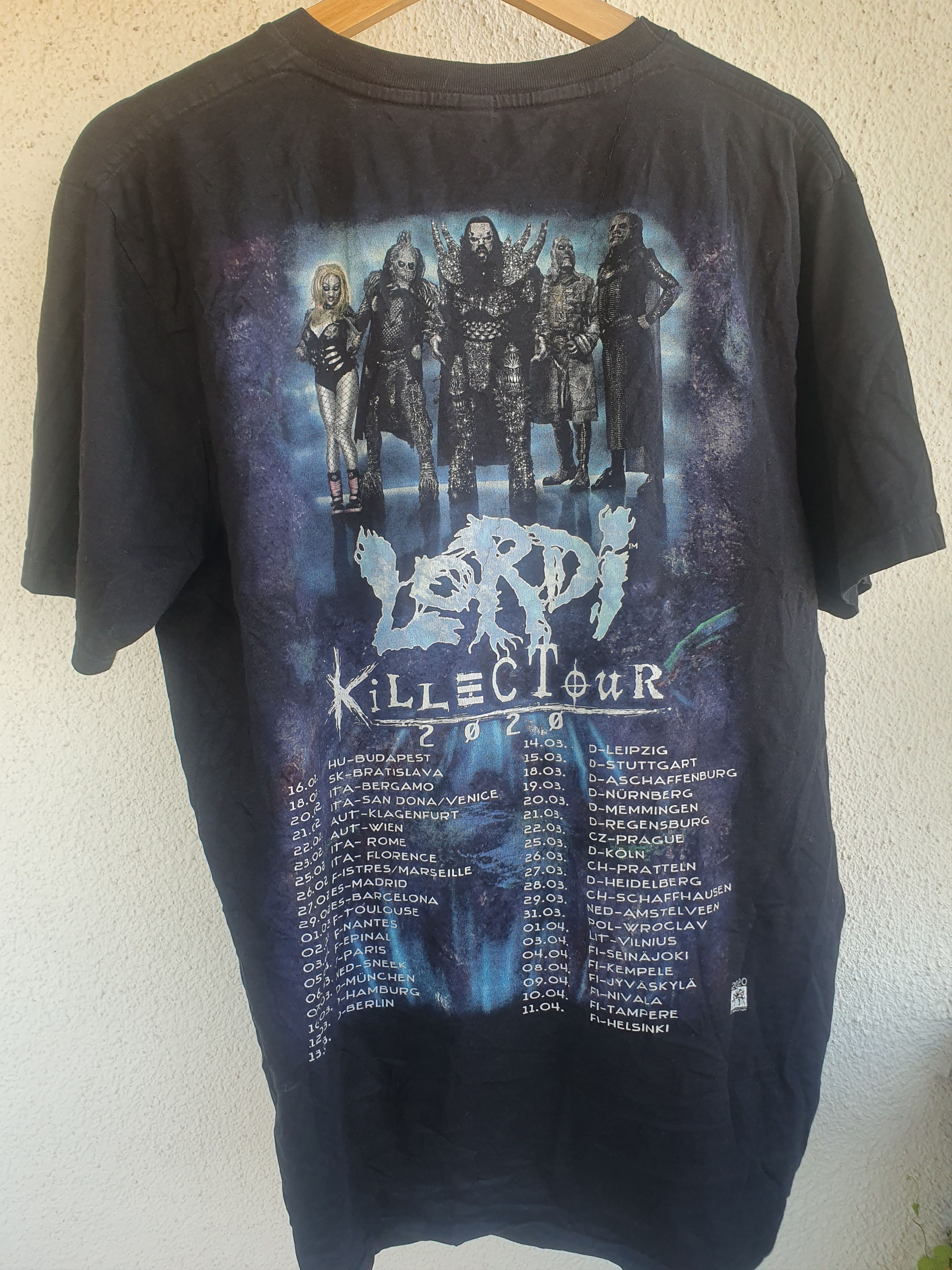 Band Tees Lordi Killec Tour 2020 Double Sided Band t-shirt sz L Size US L / EU 52-54 / 3 - 2 Thumbnail