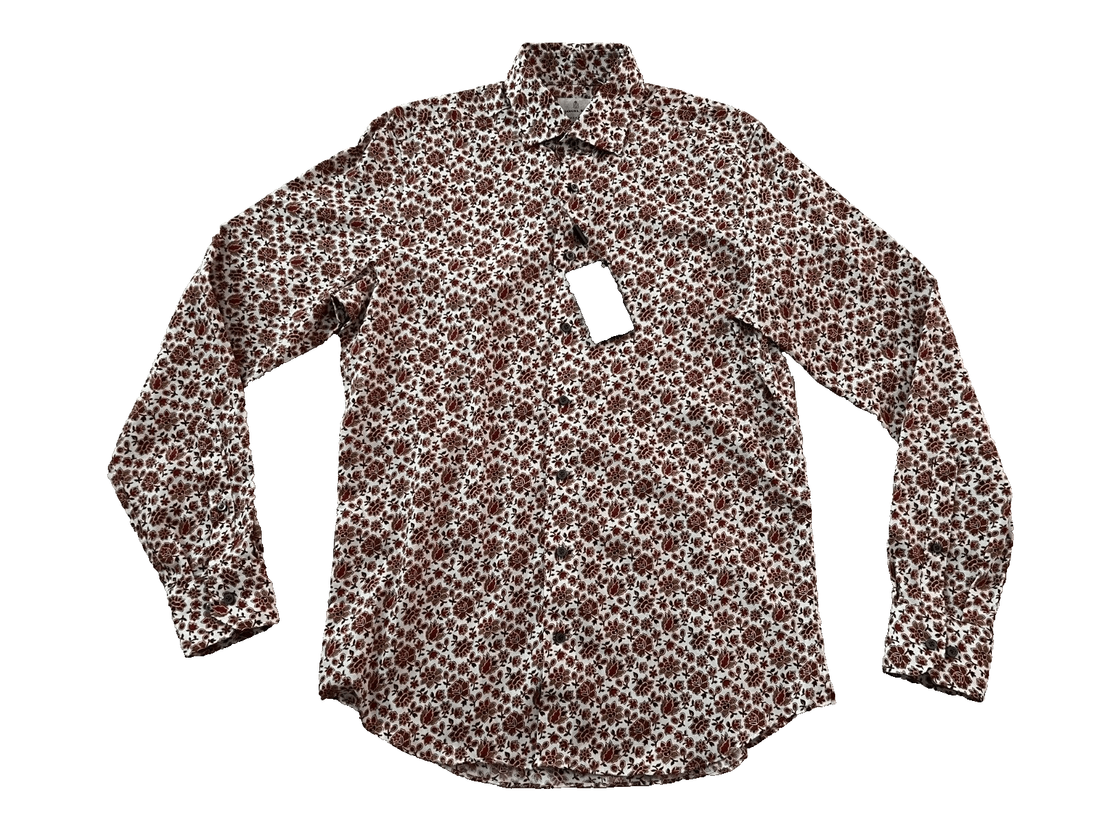 Other Emanuel Berg MCR-Mr Crown Floral Modern Fit Shirt 40/15.75 Size US XXS / EU 40 - 1 Thumbnail