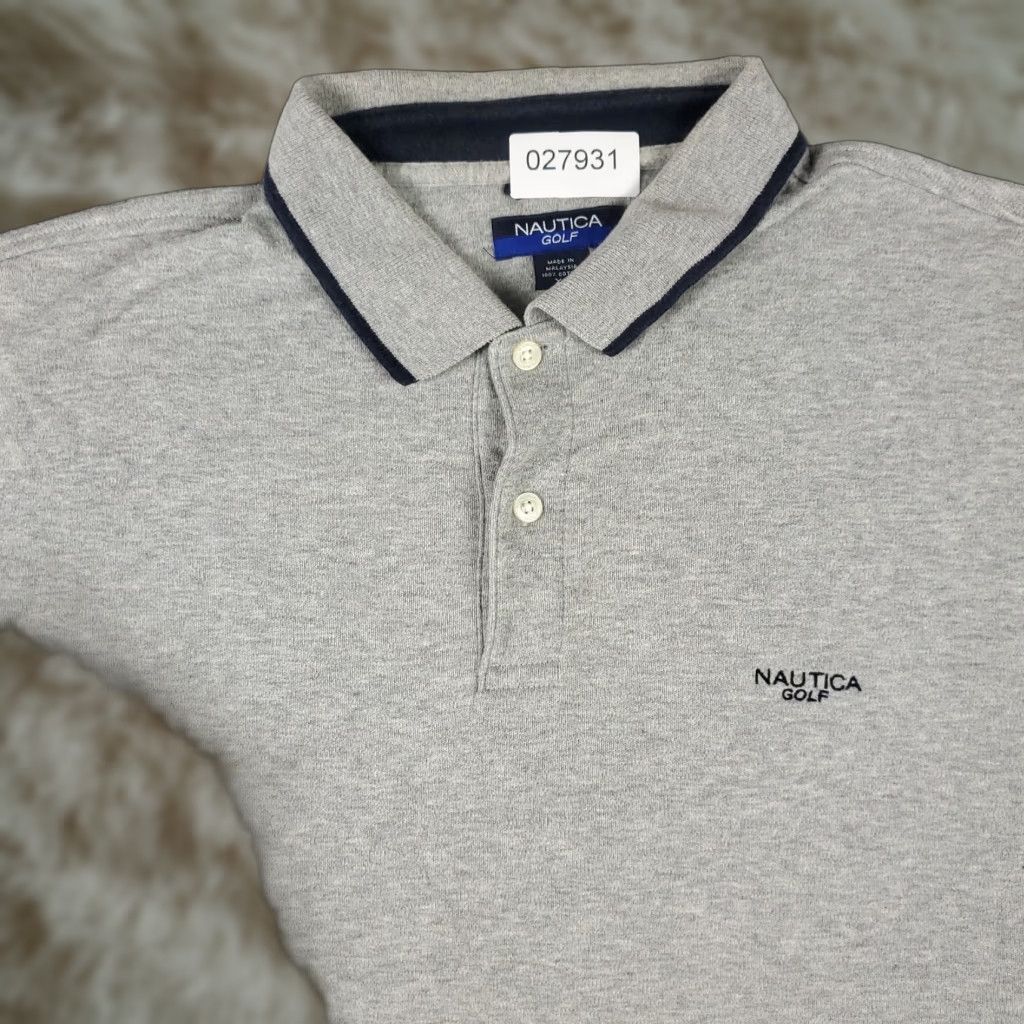 Nautica Nautica Polo Shirt Mens XL Gray Golf Casual Short Sleeve Adult Size US XL / EU 56 / 4 - 1 Thumbnail