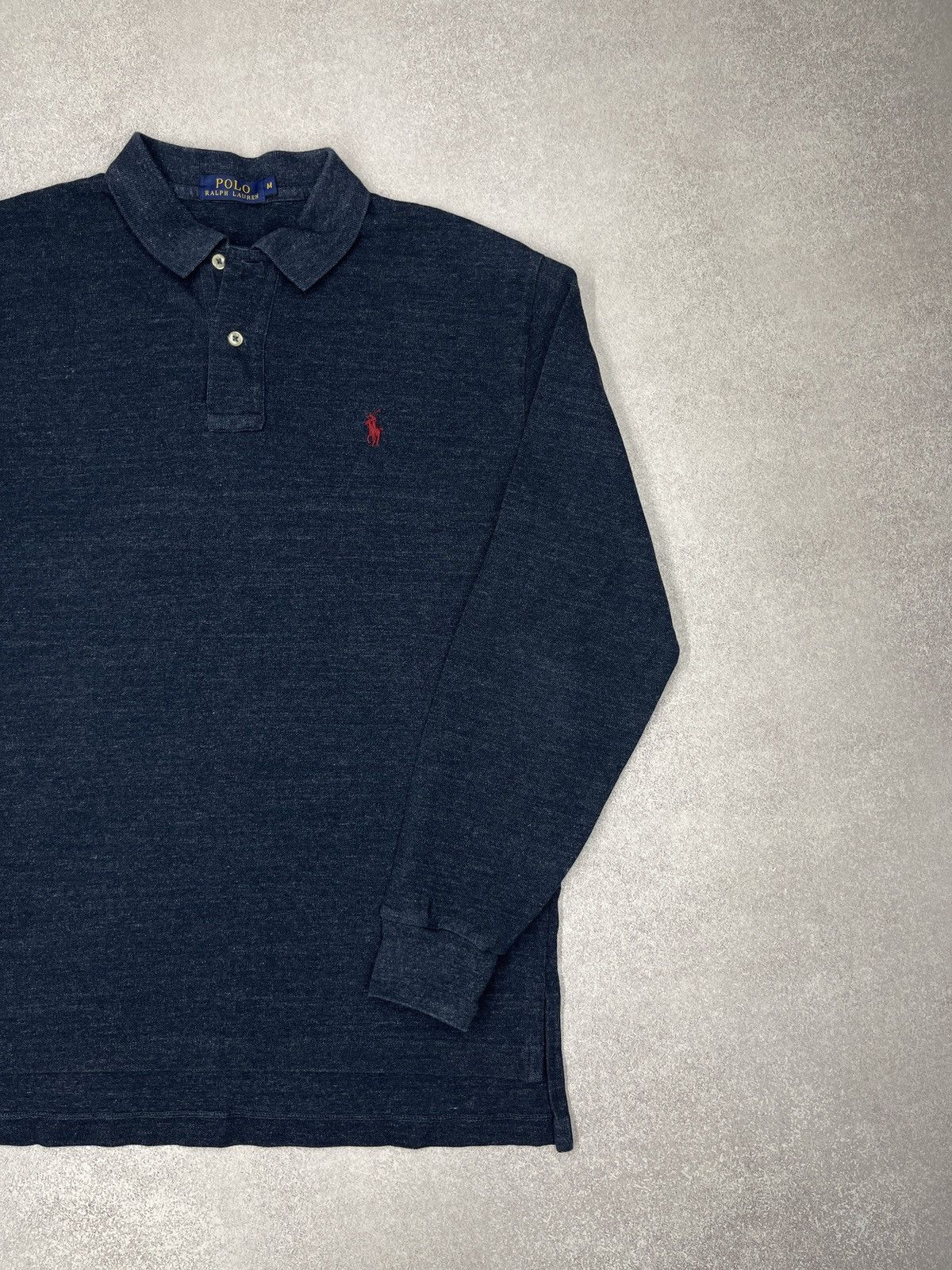 Polo Ralph Lauren Mens Ralph Lauren Rugby Polo Longsleeve Navy Y2K Size US M / EU 48-50 / 2 - 3 Thumbnail