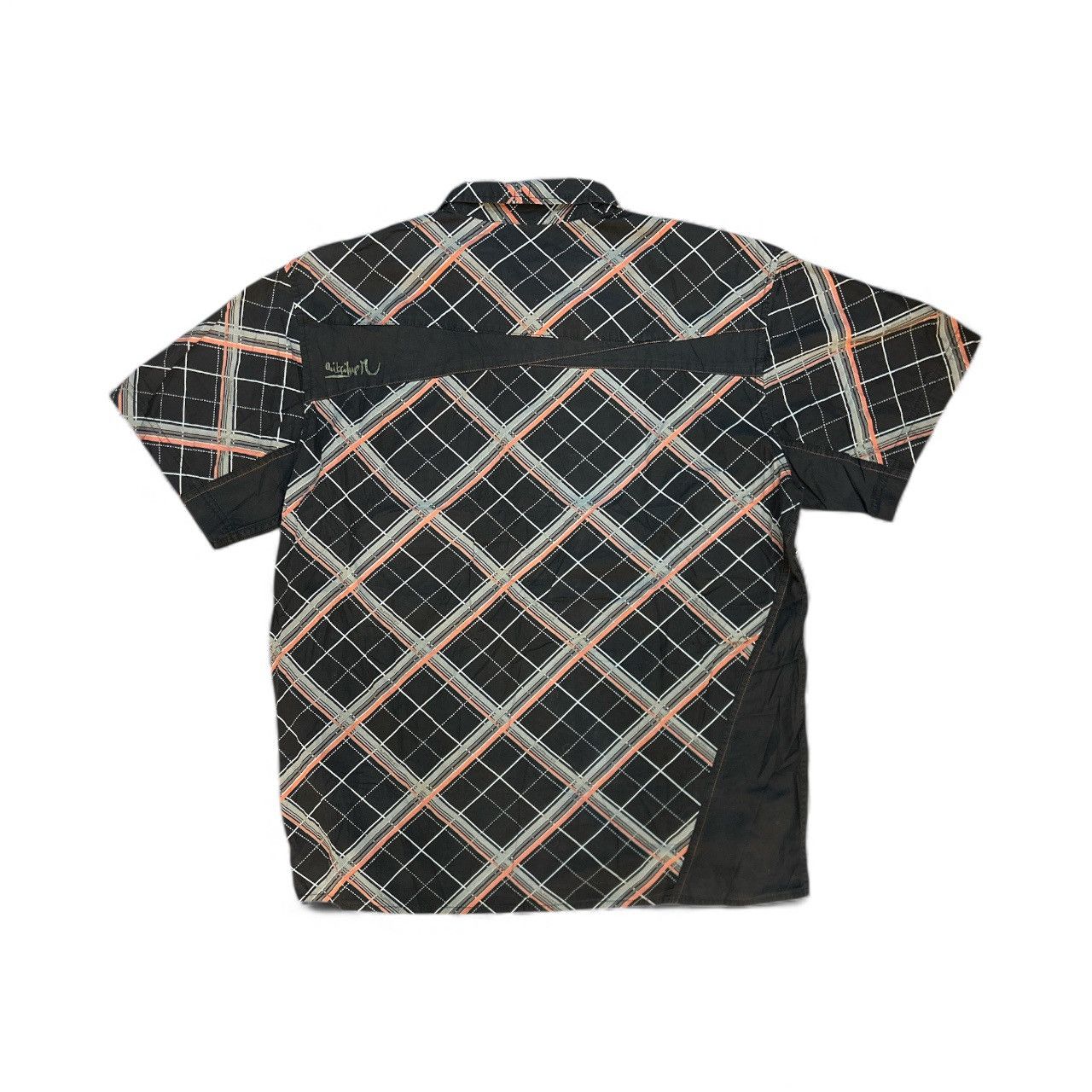 Quiksilver 🏄 Quiksilver Diagonal Plaid Short Sleeve Button-Up Shirt Size US L / EU 52-54 / 3 - 3 Thumbnail