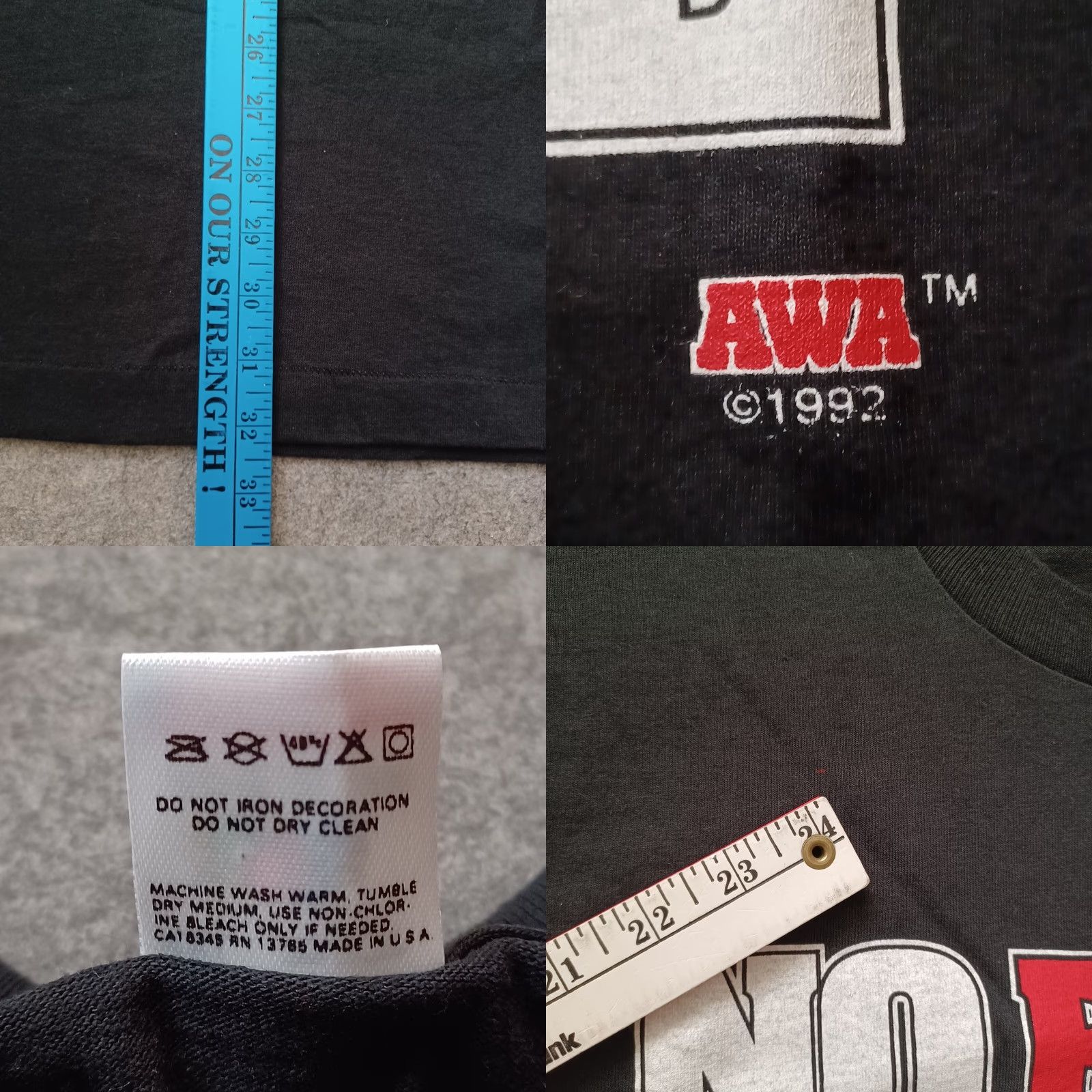 Fruit Of The Loom VINTAGE Fruit of the Loom Shirt Mens 2XL Black Graphic Print USA 90s Streetwear Short Sleeve Crew Neck Stitch USA Mens Size US XXL / EU 58 / 5 - 8 Thumbnail