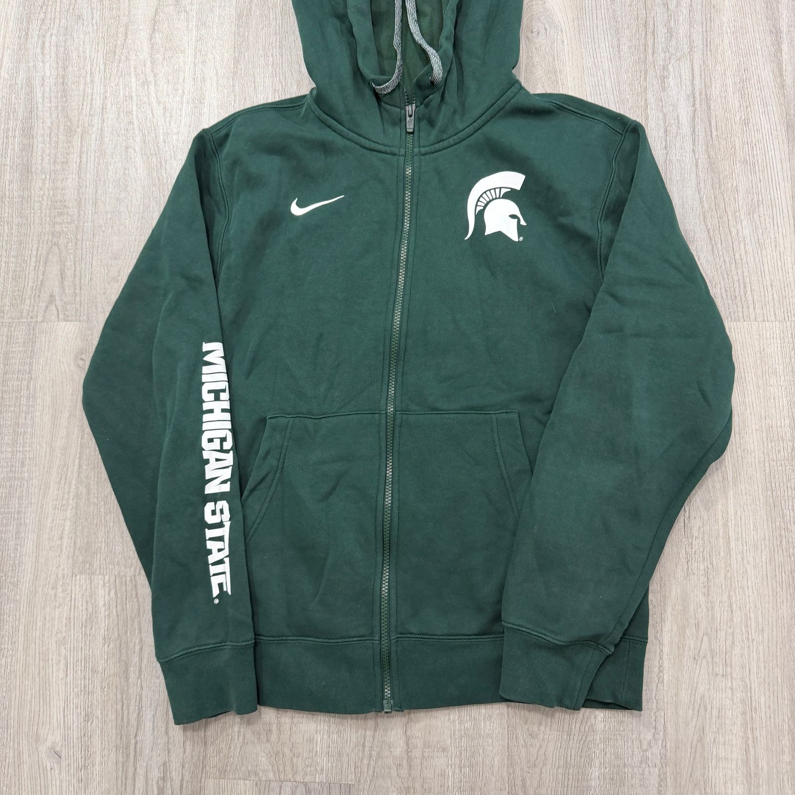 Nike Nike Michigan State Spartans Full Zip Hoodie Men's Small Size US S / EU 44-46 / 1 - 2 Thumbnail