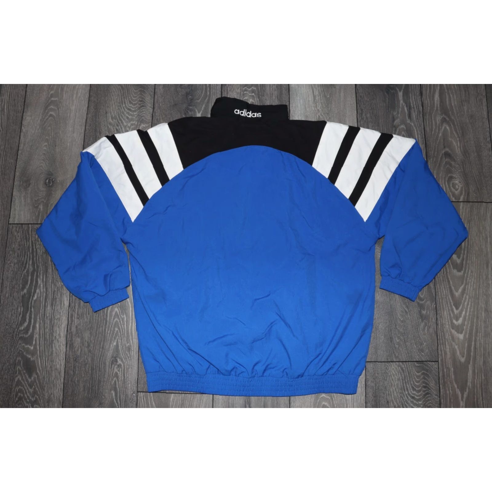 Adidas ADIDAS Jacket Vintage 1996/1998 Black Blue Large Men Regular Full Zip 90s Swiss Shooting Sport Federation Size US L / EU 52-54 / 3 - 8 Thumbnail