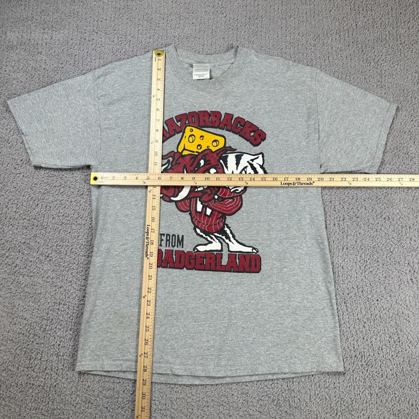 Other Arkansas Razorbacks From Badgerland T Shirt Gray Adult L Size US L / EU 52-54 / 3 - 3 Thumbnail