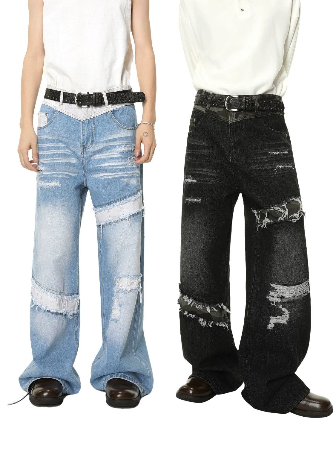 Other Men’s Patchwork distressed denim Size US 30 / EU 46 - 1 Thumbnail