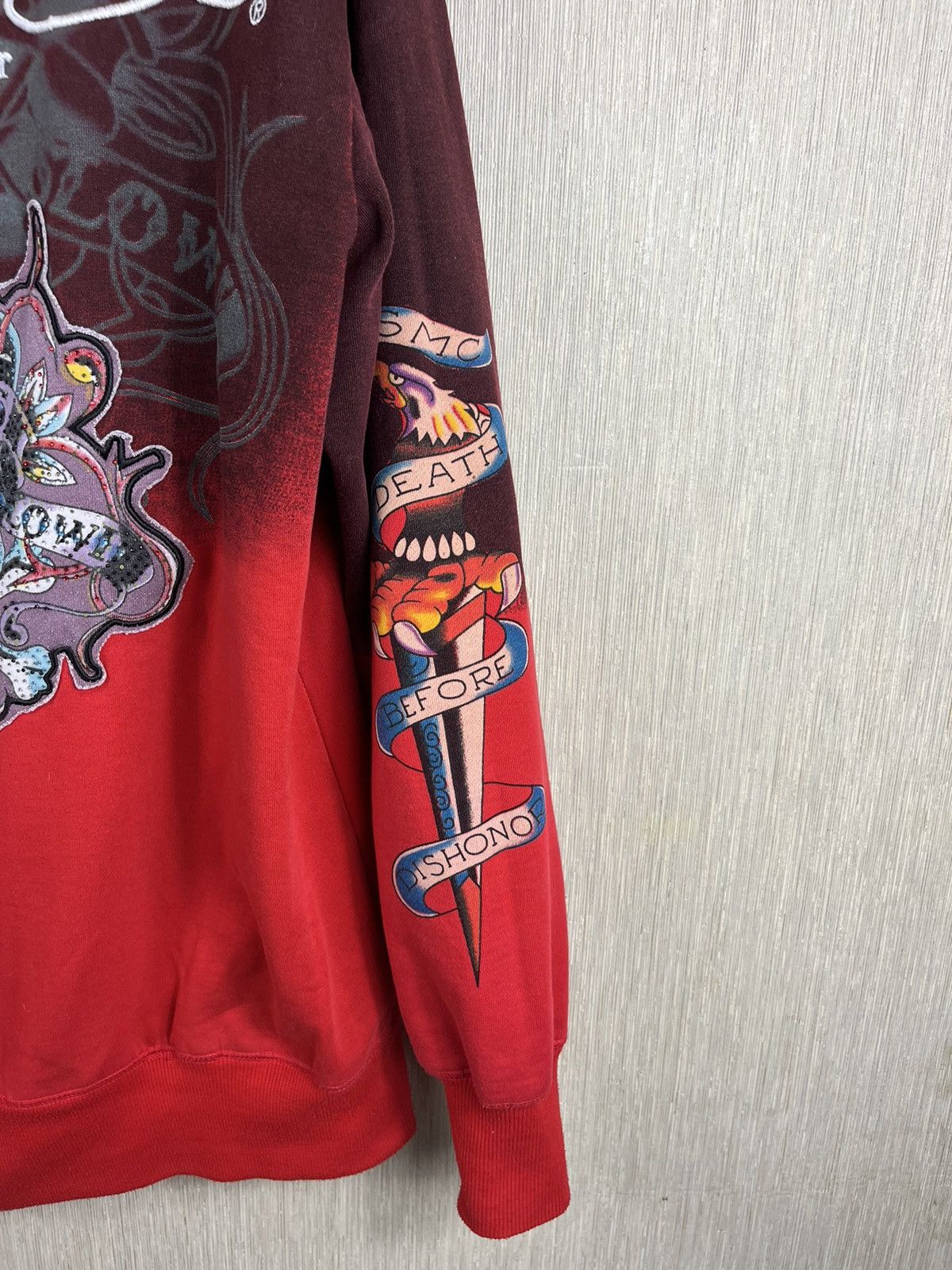Christian Audigier × Ed Hardy × Vintage Vintage Ed Hardy Christian Audigier y2k zip hoodie ombre Size US L / EU 52-54 / 3 - 20 Thumbnail