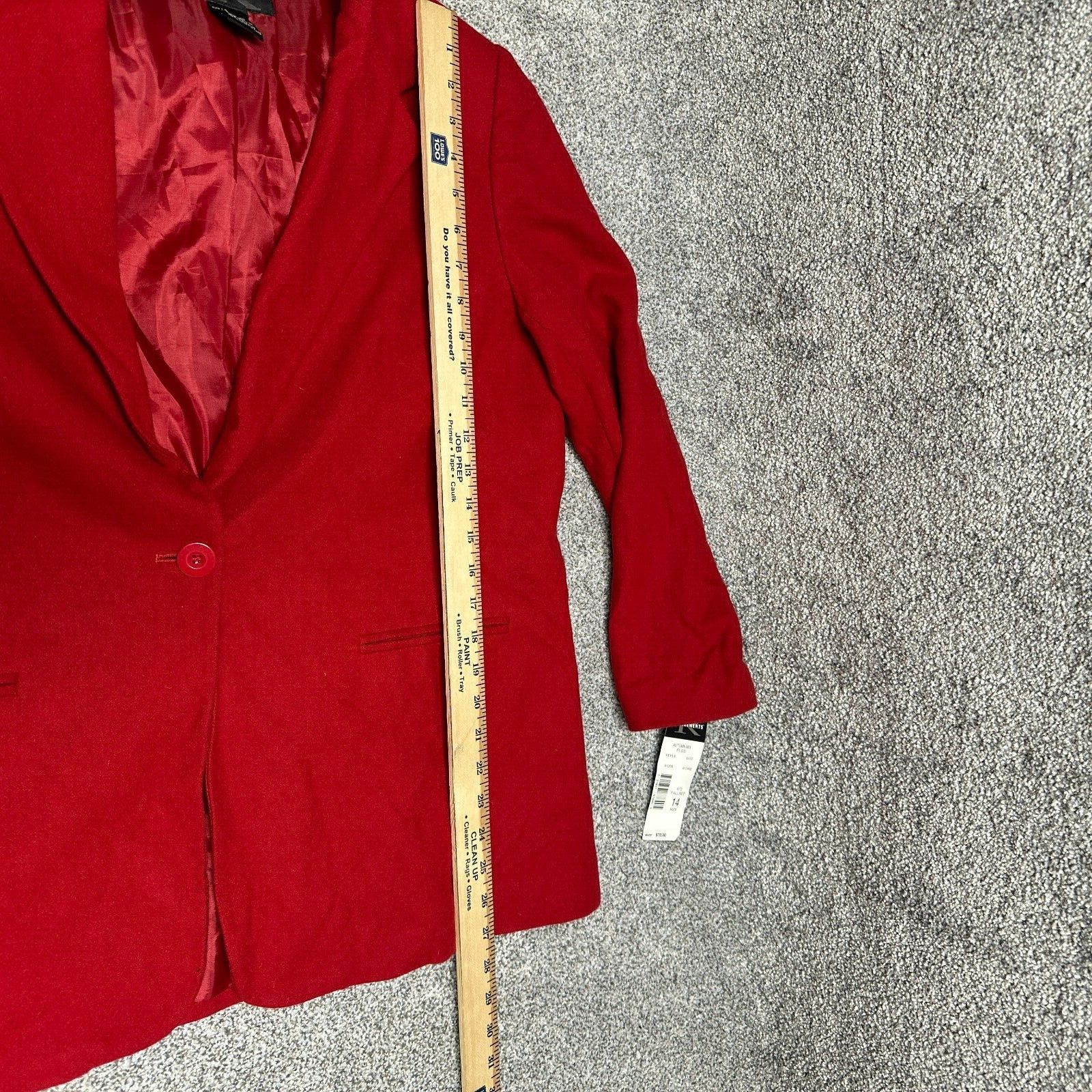 Other Requirements Blazer Women 14 Wool Blend Vintage 90s Office Size XL / US 12-14 / IT 48-50 - 11 Thumbnail