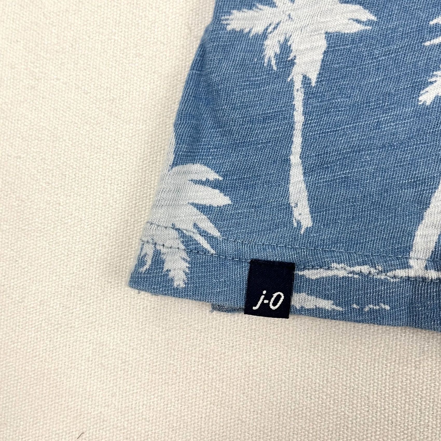 johnnie-O VINTAGE Johnnie-O Hangin Out Polo Shirt Mens L Indigo Blue Palm Trees Hawaiian Golf Prep Size US L / EU 52-54 / 3 - 3 Thumbnail