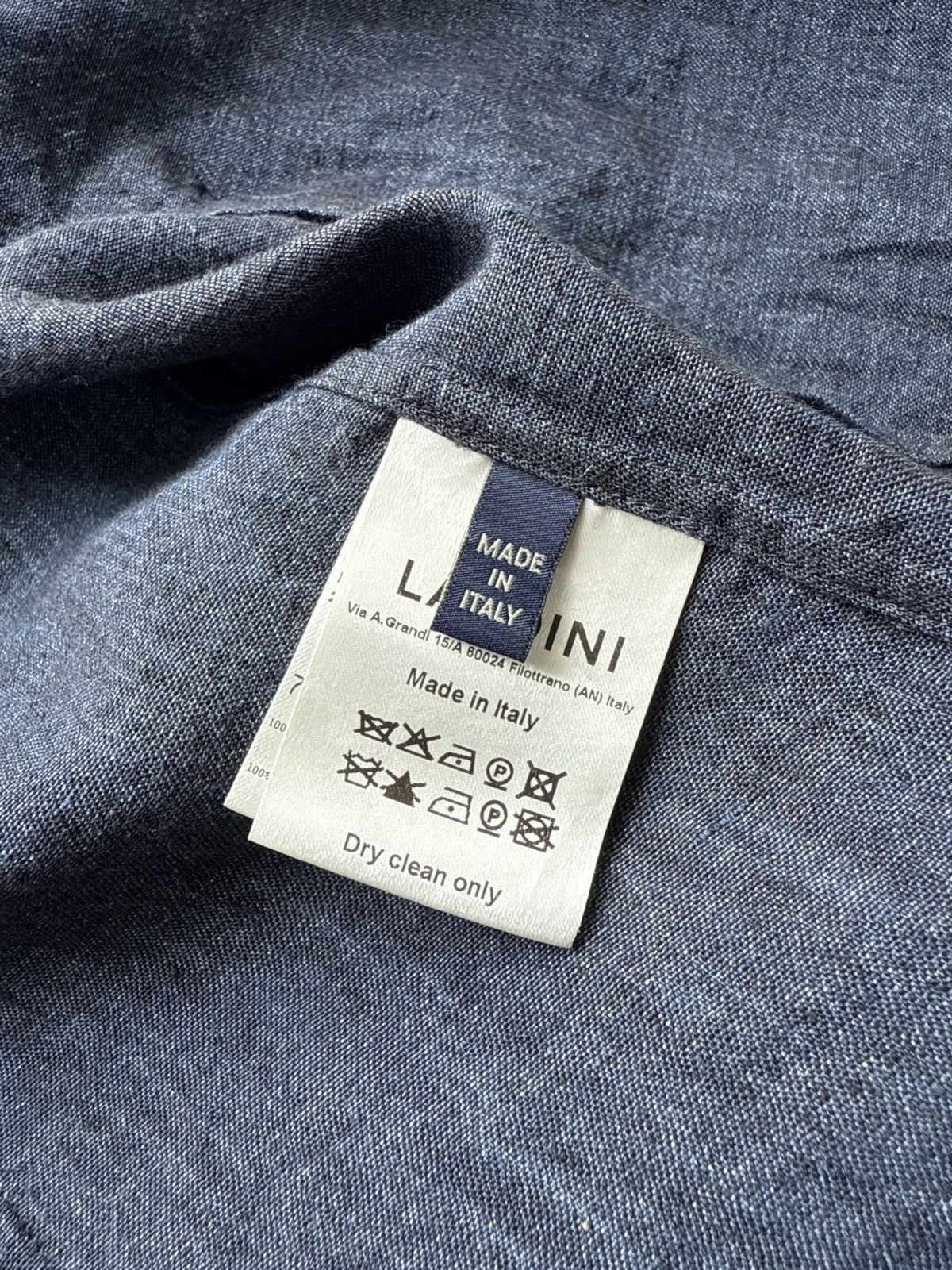 Lardini 💥LUXURY💥 Lardini Indigo Blue Blazer Jacket Size US M / EU 48-50 / 2 - 11 Thumbnail