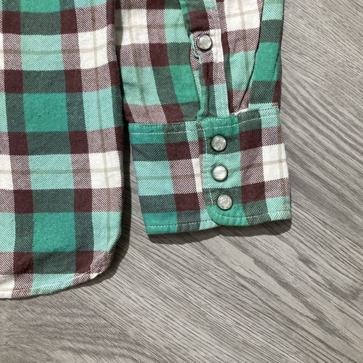 Japanese Brand 2000s Back Number Western Shirt Flanel Number (N)ine Style Size US M / EU 48-50 / 2 - 12 Thumbnail