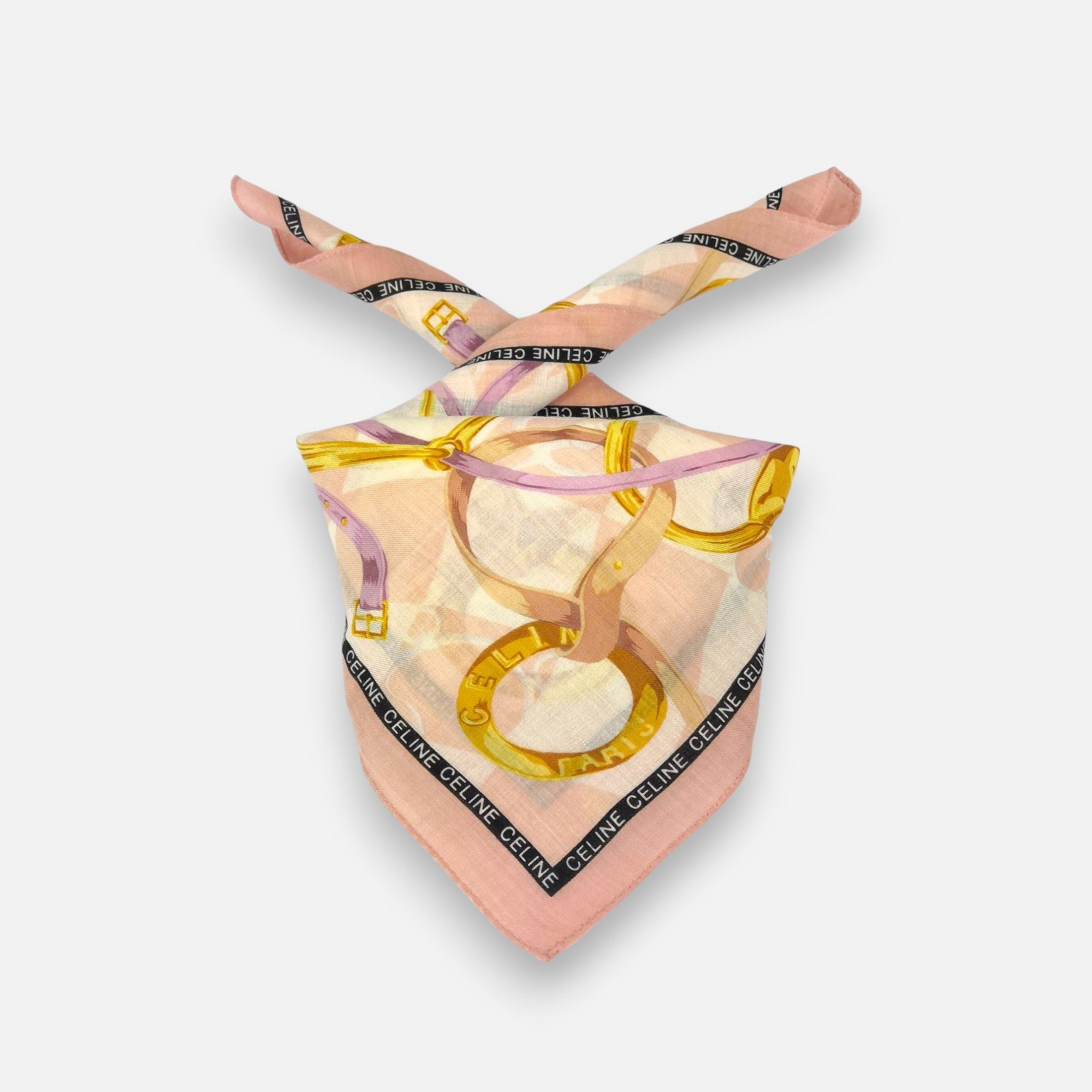 Celine × Vintage Vintage Celine Handkerchief Pocket Square Bandana Size ONE SIZE - 1 Thumbnail