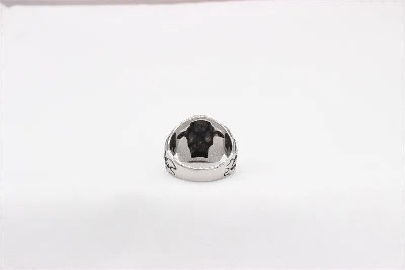 Jewelry Titanium Steel Skull Head Ring Size ONE SIZE - 3 Thumbnail