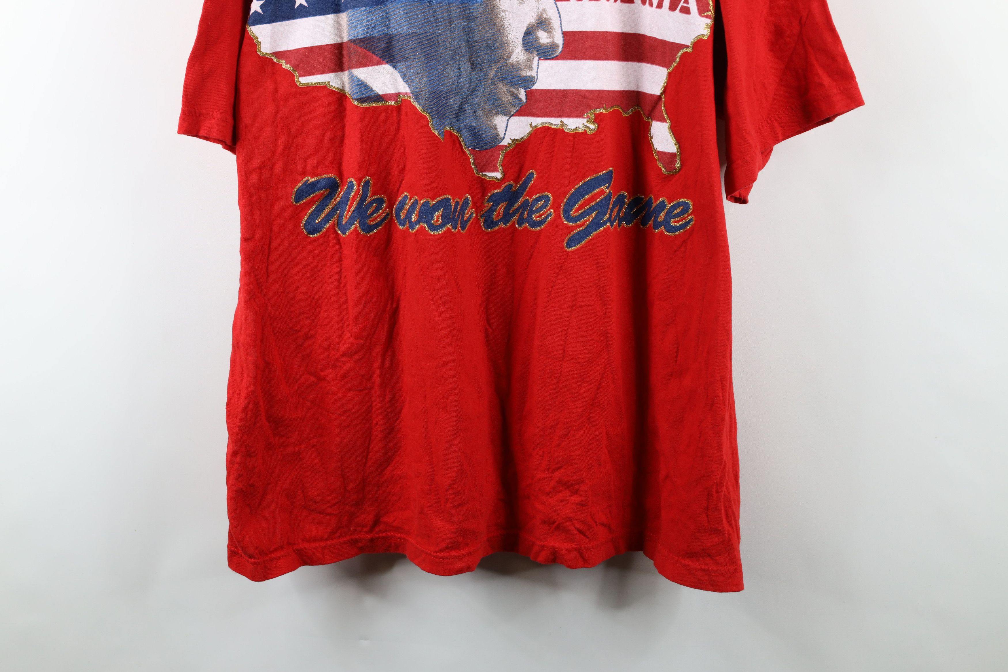 Vintage Vintage Y2K President Barack Obama We Won The Game T-Shirt Size US XXL / EU 58 / 5 - 3 Thumbnail