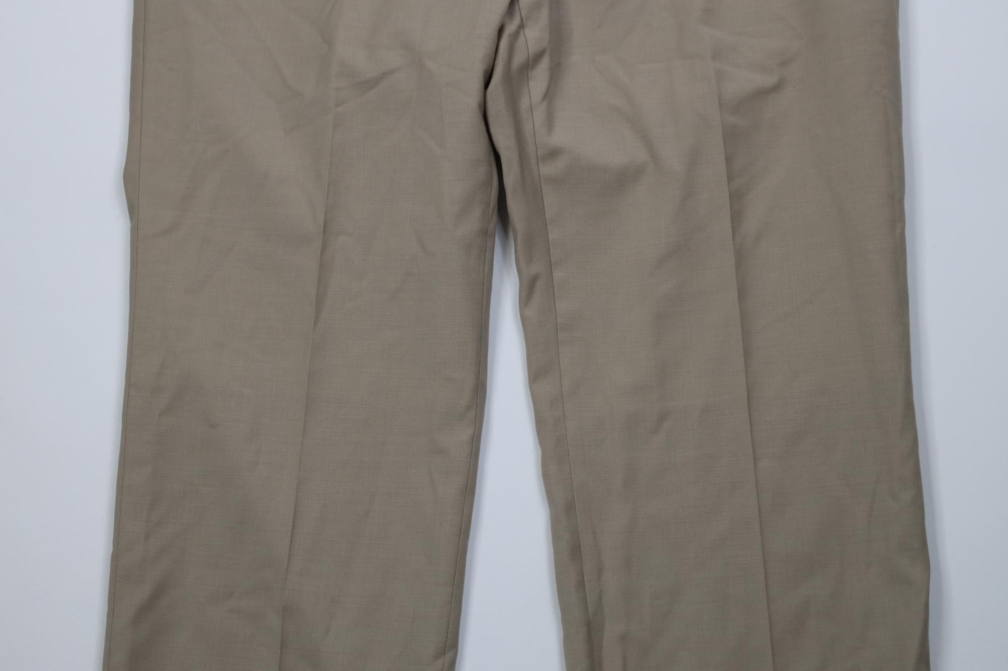 John Varvatos John Varvatos USA Wool Blend Knit Wide Leg Chino Pants Beige Size US 38 / EU 54 - 3 Thumbnail