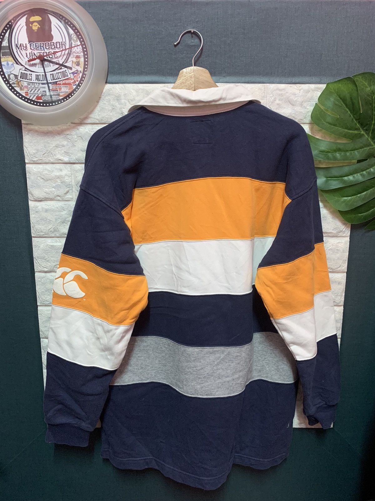 Canterbury of New Zealand × Sports Specialties RARE!! Polo Shirt Rugby CANTERBURY Size US L / EU 52-54 / 3 - 5 Thumbnail